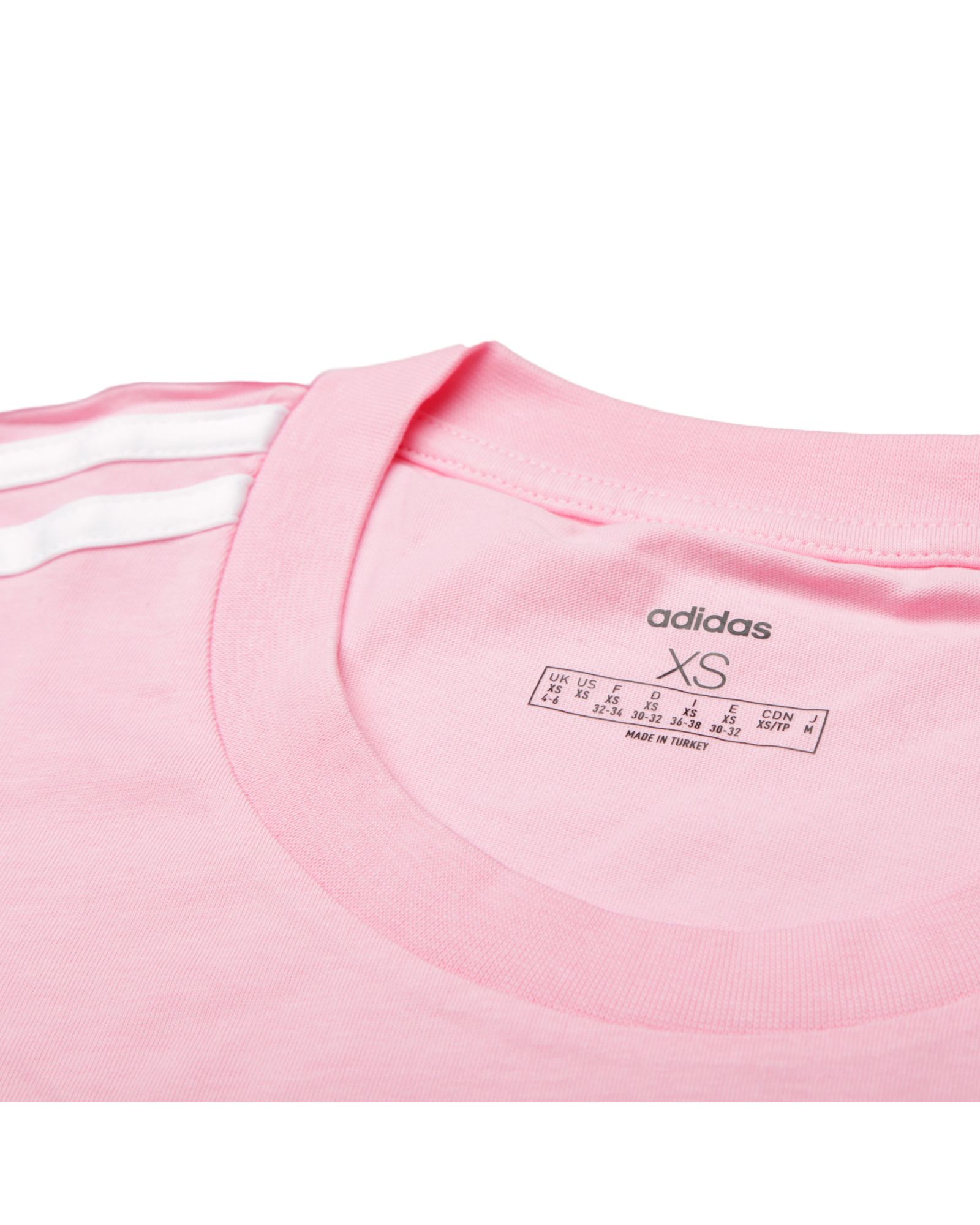 Camiseta de Training Essentials Tres Bandas Mujer Rosa - Fútbol Factory