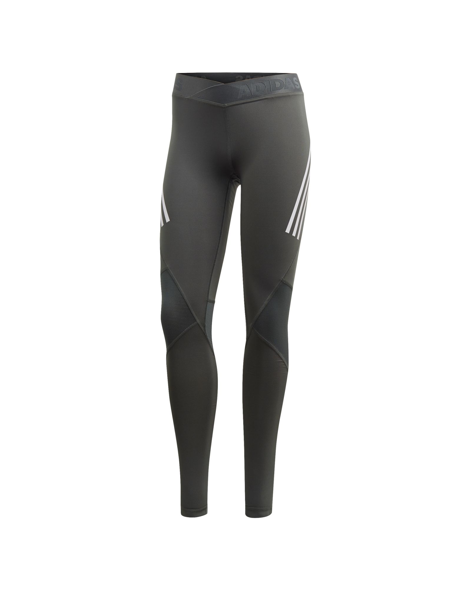 Mallas de Training Alphaskin Sport Tres Bandas Mujer Gris - Fútbol Factory