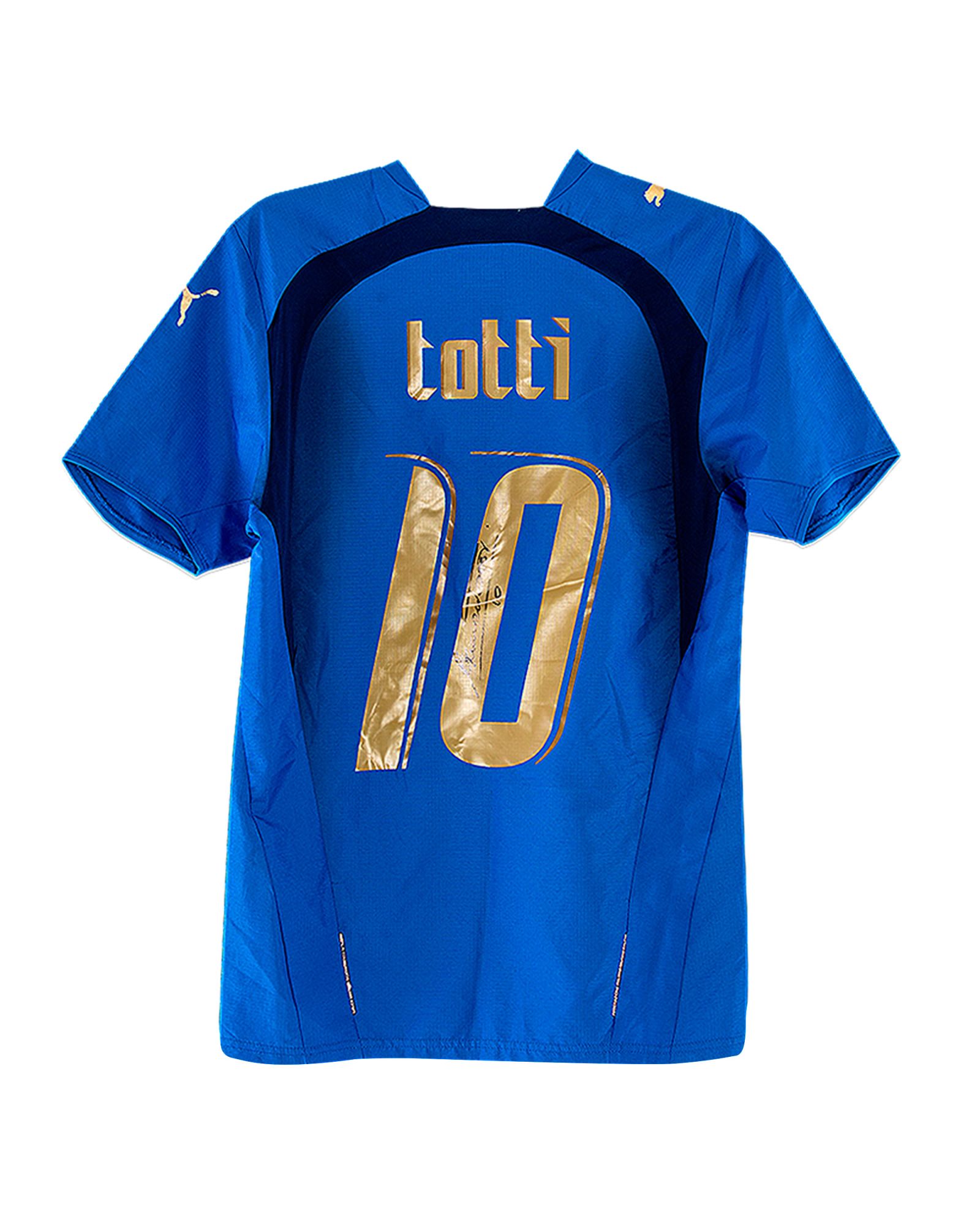 Camiseta Italia Mundial 2006 firmada Francesco Totti - Fútbol Factory