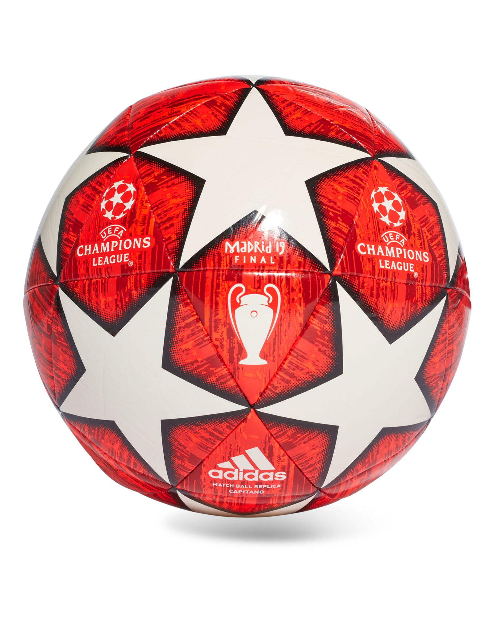 Balón de Fútbol 7 UCL Finale Madrid Capitano Blanco Rojo - Fútbol Factory