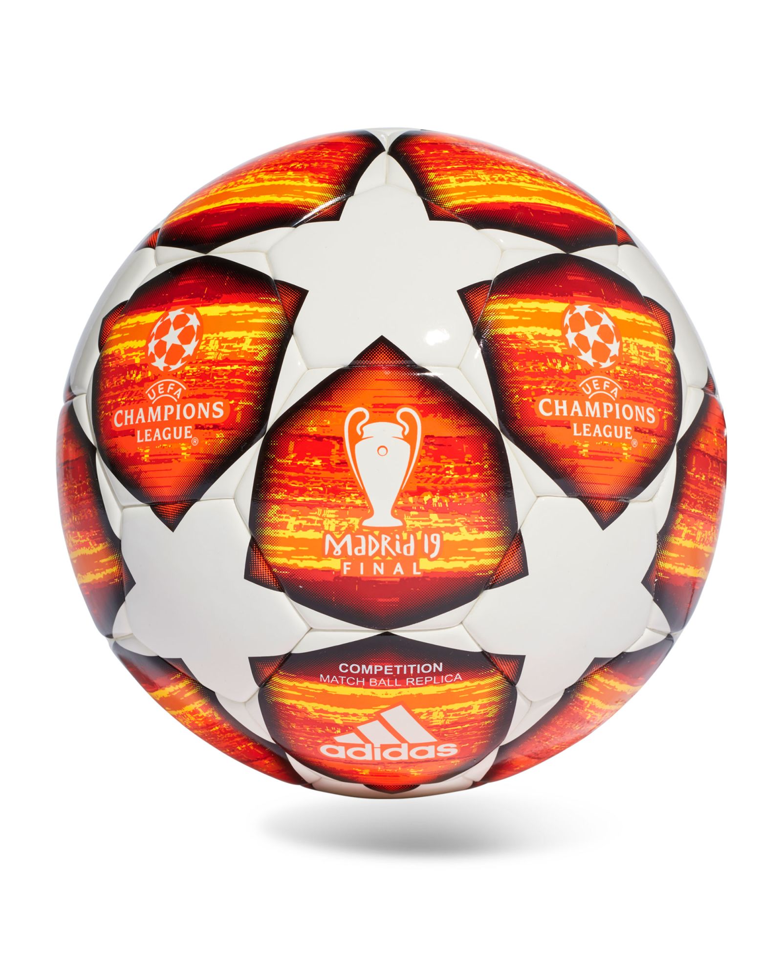 Balón de Fútbol 11 Finale Madrid Competición UCL 2018/2019 Blanco Naranja - Fútbol Factory