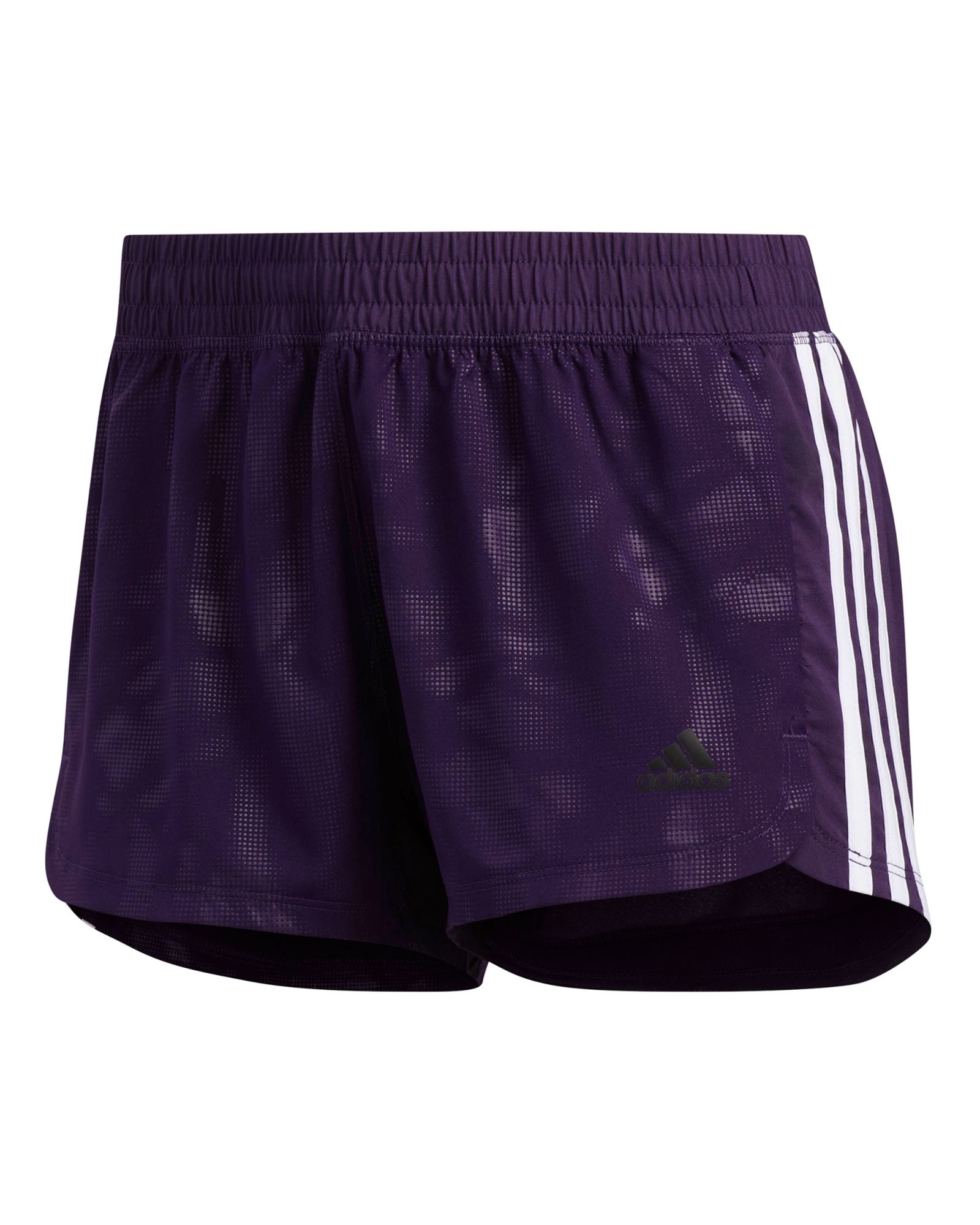 Pantalón Corto de Training Tres Bandas Embossed Mujer Morado - Fútbol Factory