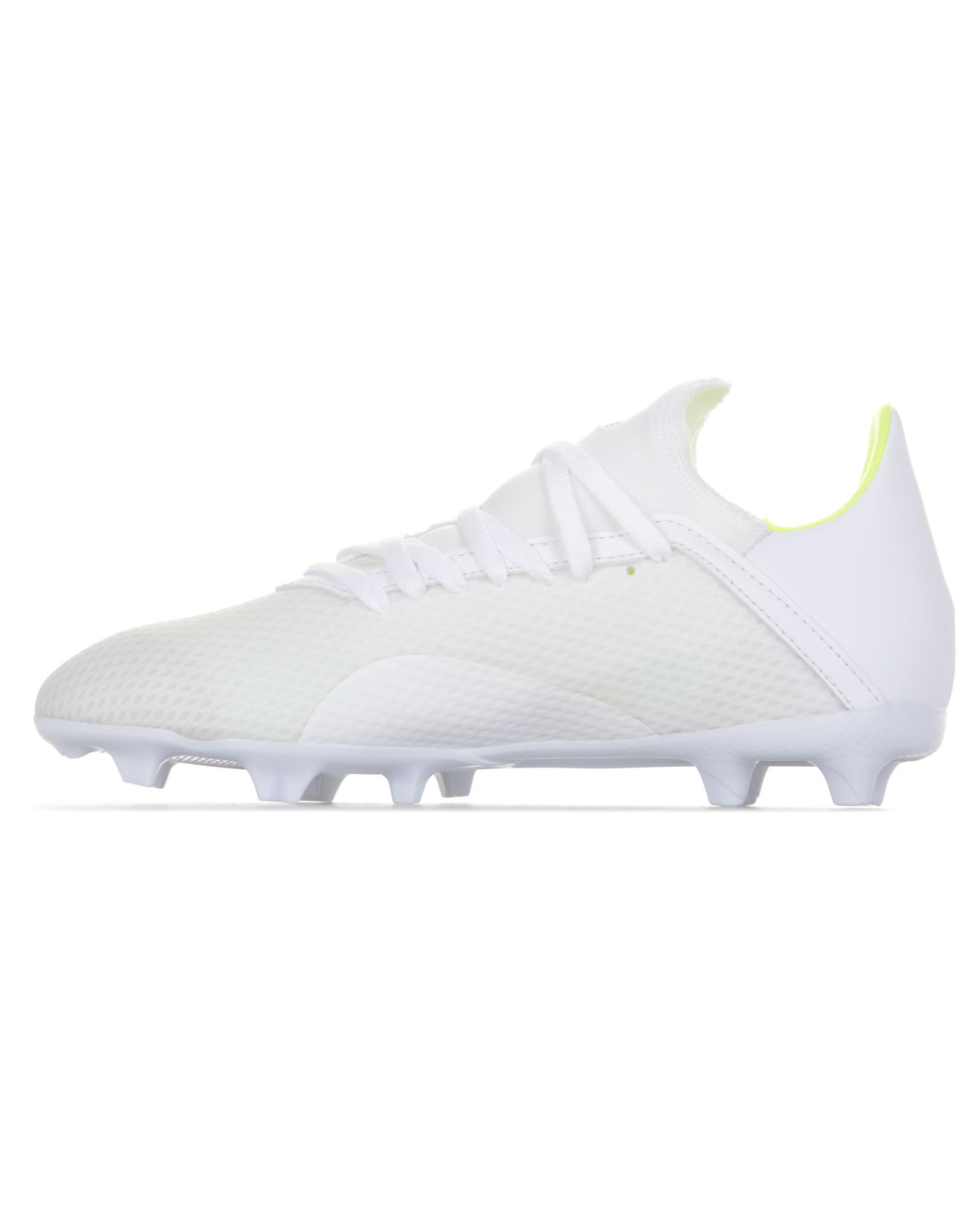 Botas de Fútbol X 18.3 FG Junior Blanco Amarillo - Fútbol Factory