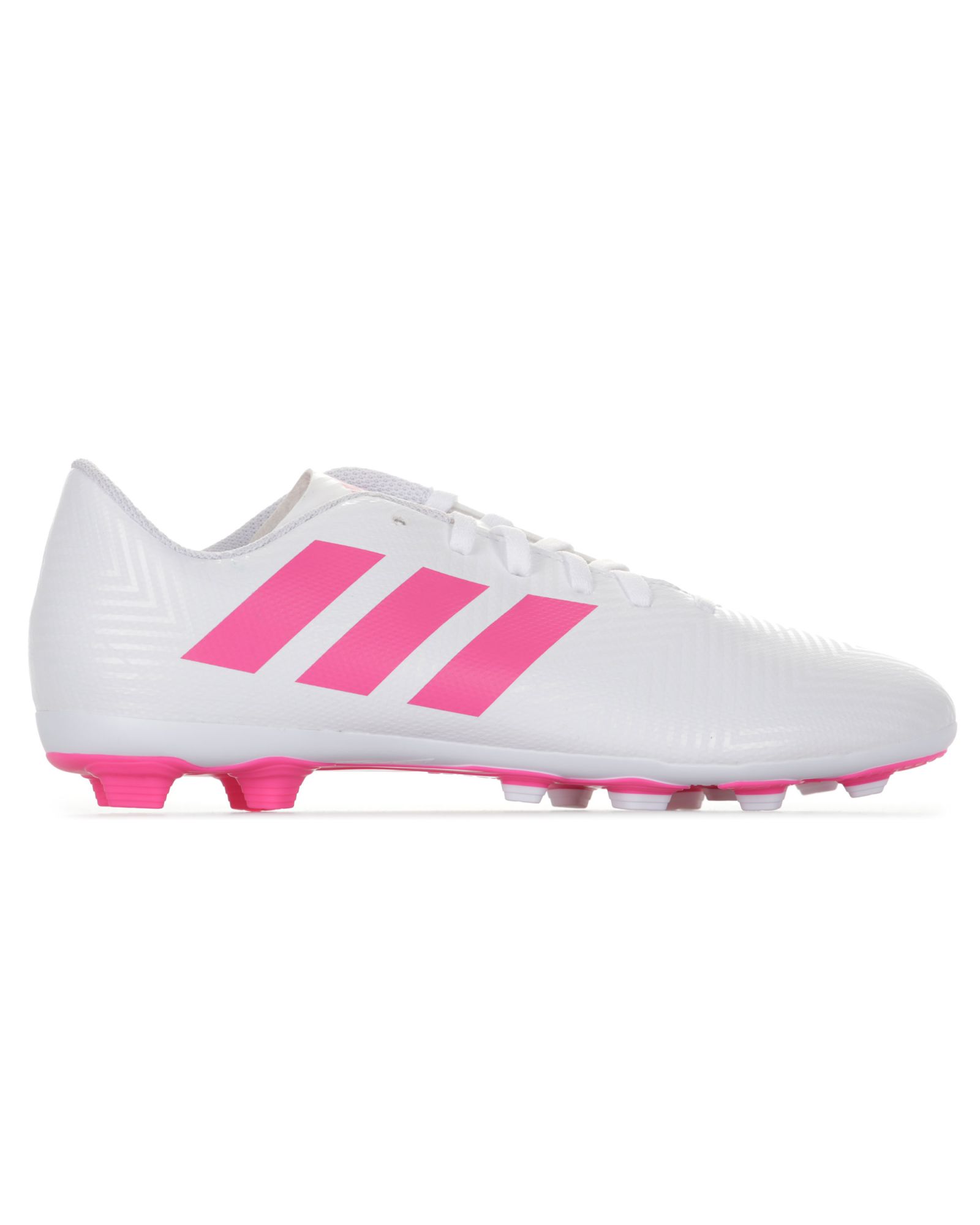 Botas de Fútbol Nemeziz 18.4 FxG Junior Blanco Rosa - Fútbol Factory