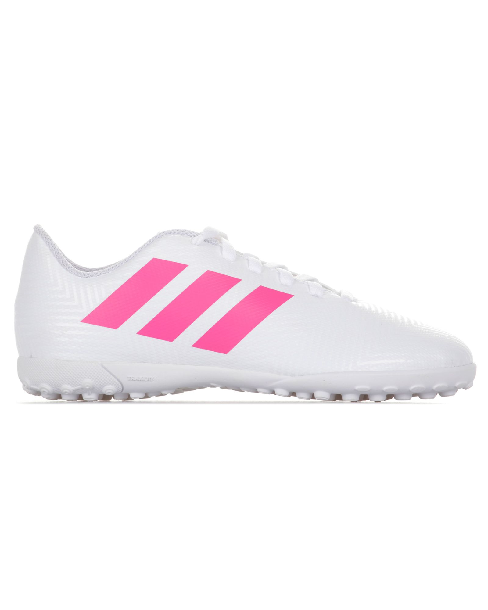 Botas de Fútbol Nemeziz 18.4 TF Junior Blanco Rosa - Fútbol Factory