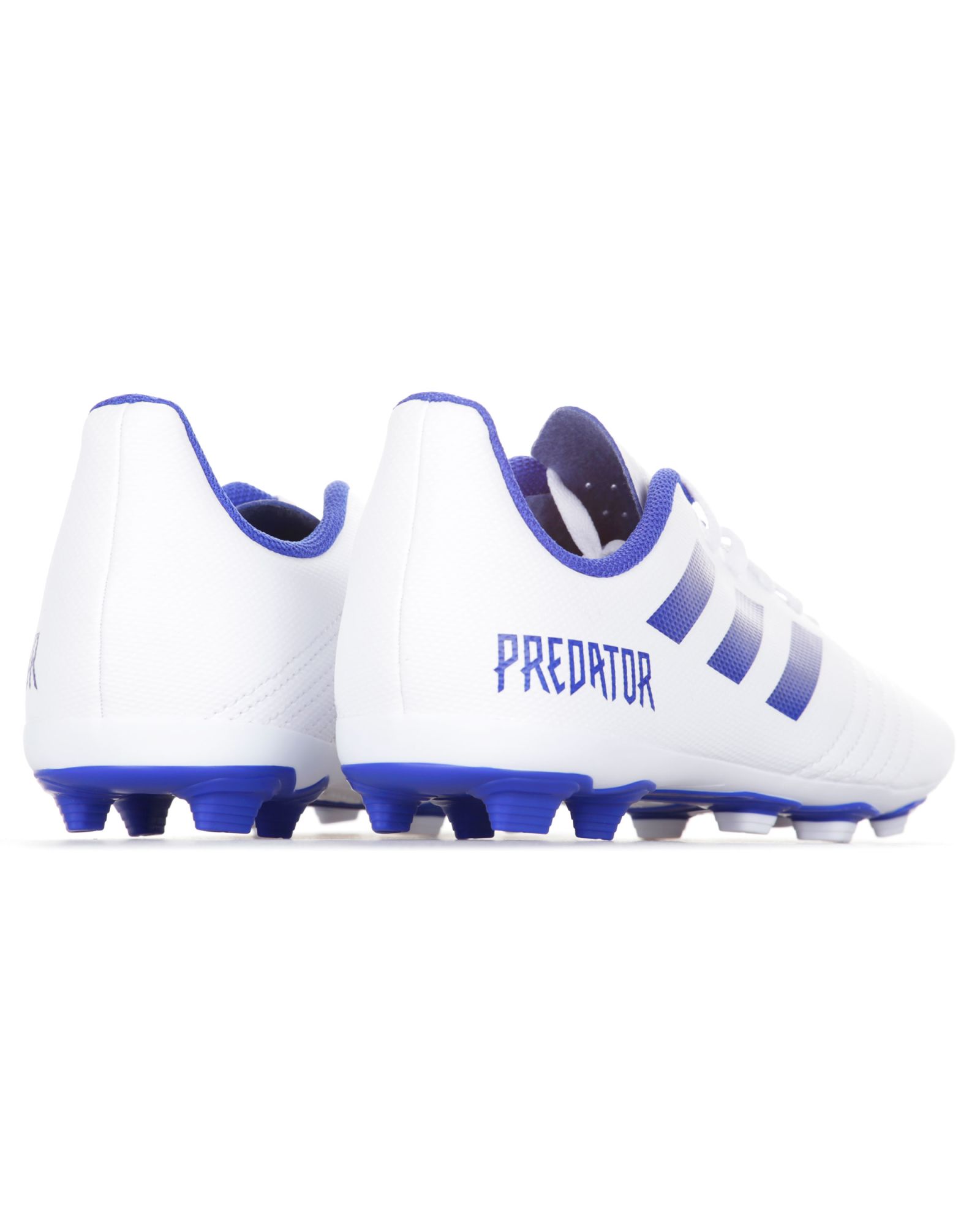 Botas de Fútbol Predator 19.4 FxG Junior Blanco Azul - Fútbol Factory