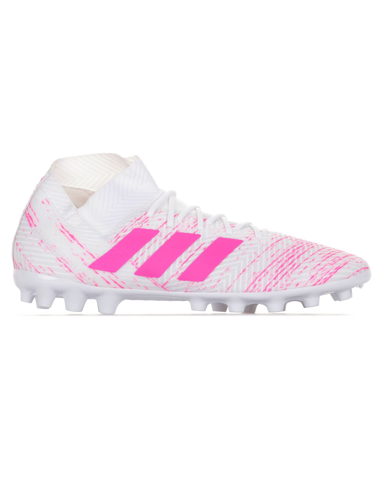 Botas de Fútbol Nemeziz 18.3 AG Blanco Rosa - Fútbol Factory