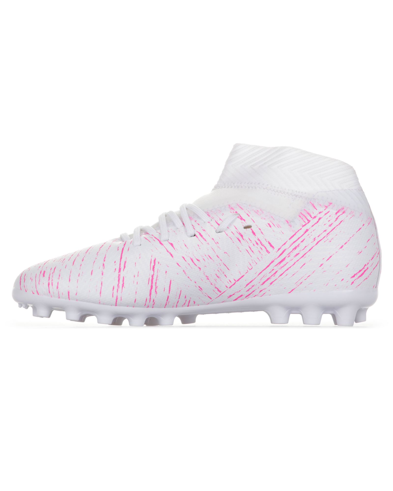 Botas de Fútbol Nemeziz 18.3 AG Junior Blanco Rosa - Fútbol Factory