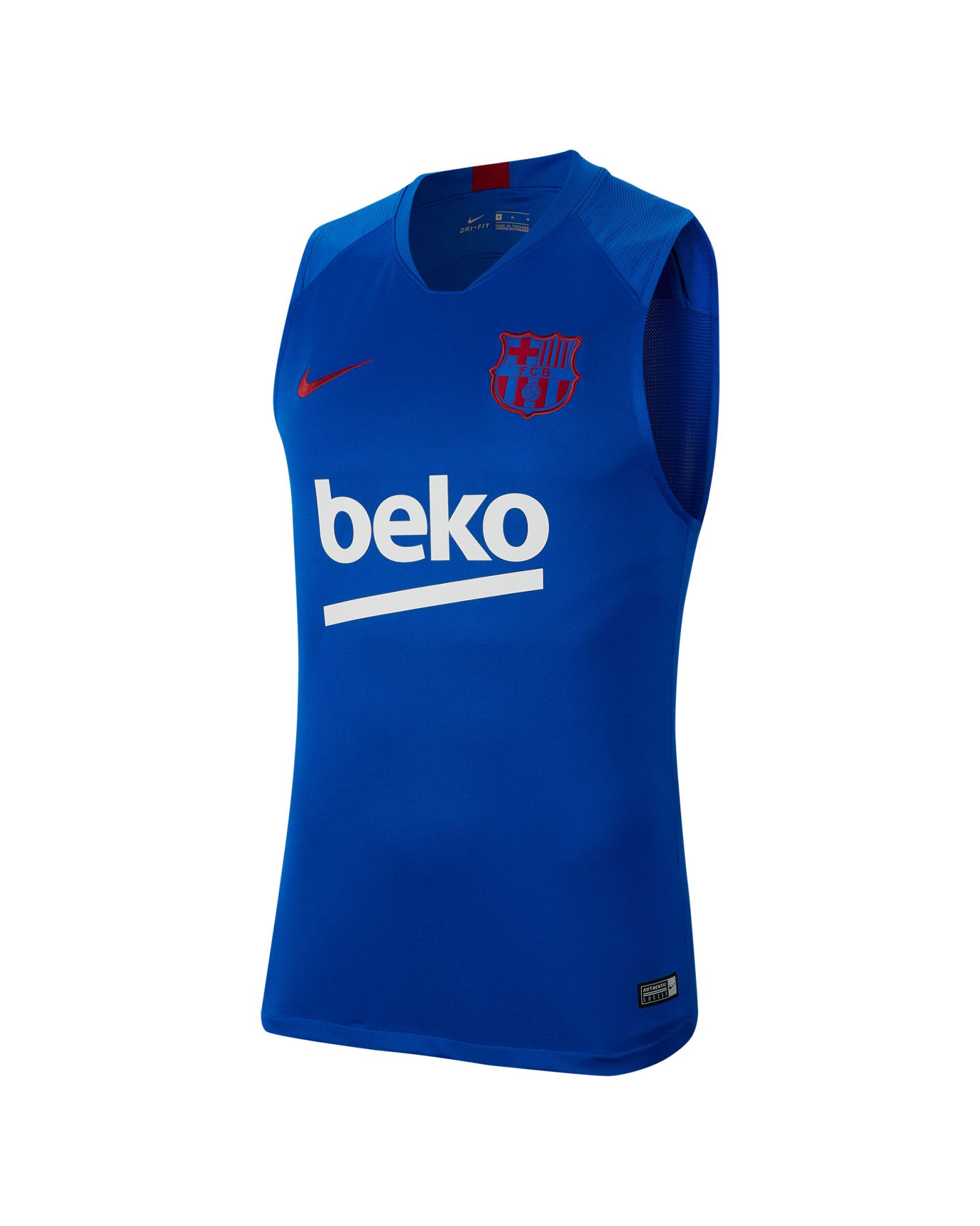 Camiseta Training FC Barcelona 2019/2020 Dri-FIT Sin Mangas Azul - Fútbol Factory