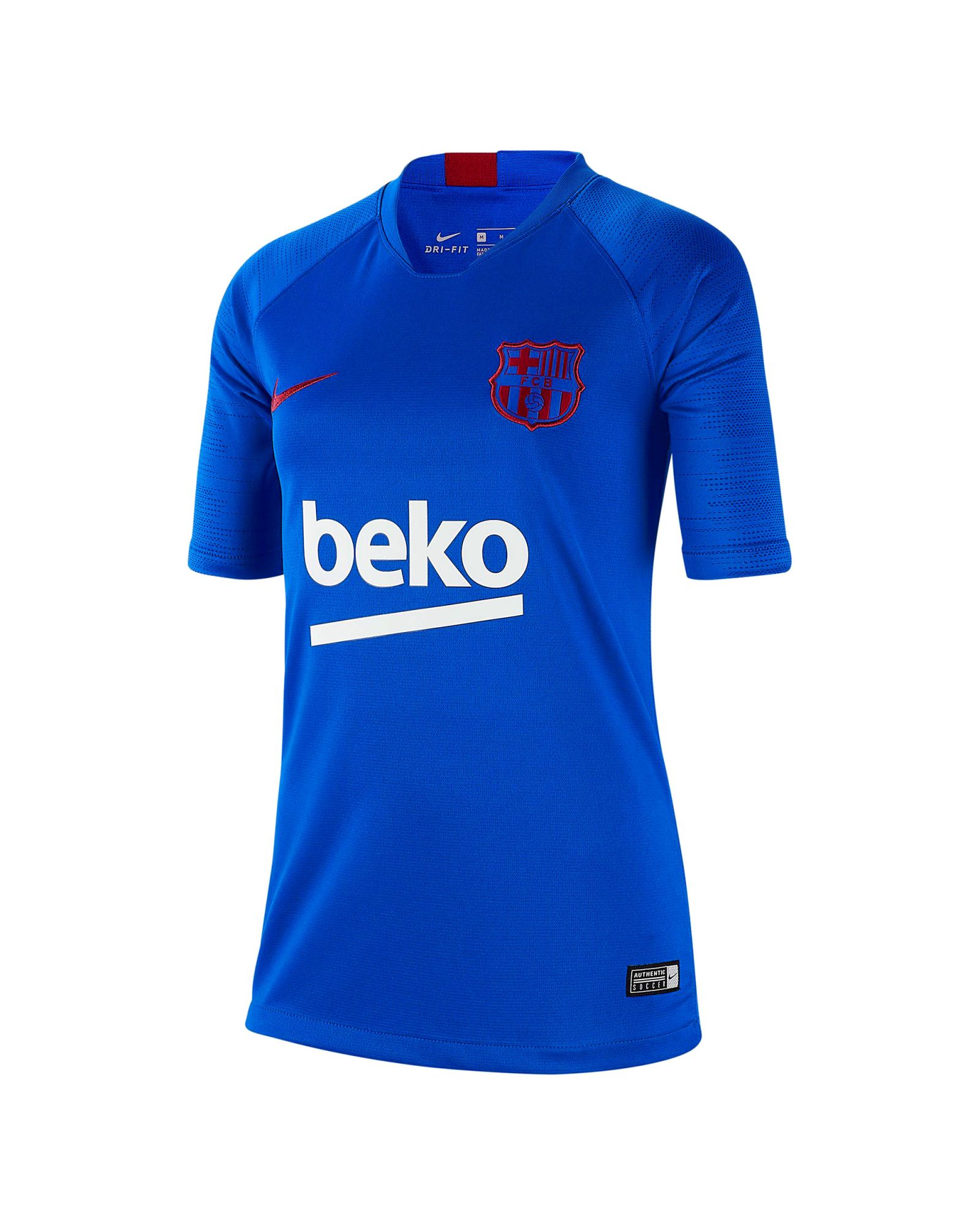 Camiseta de Training FC Barcelona 2019/2020 Dri-FIT Strike Junior Azul - Fútbol Factory