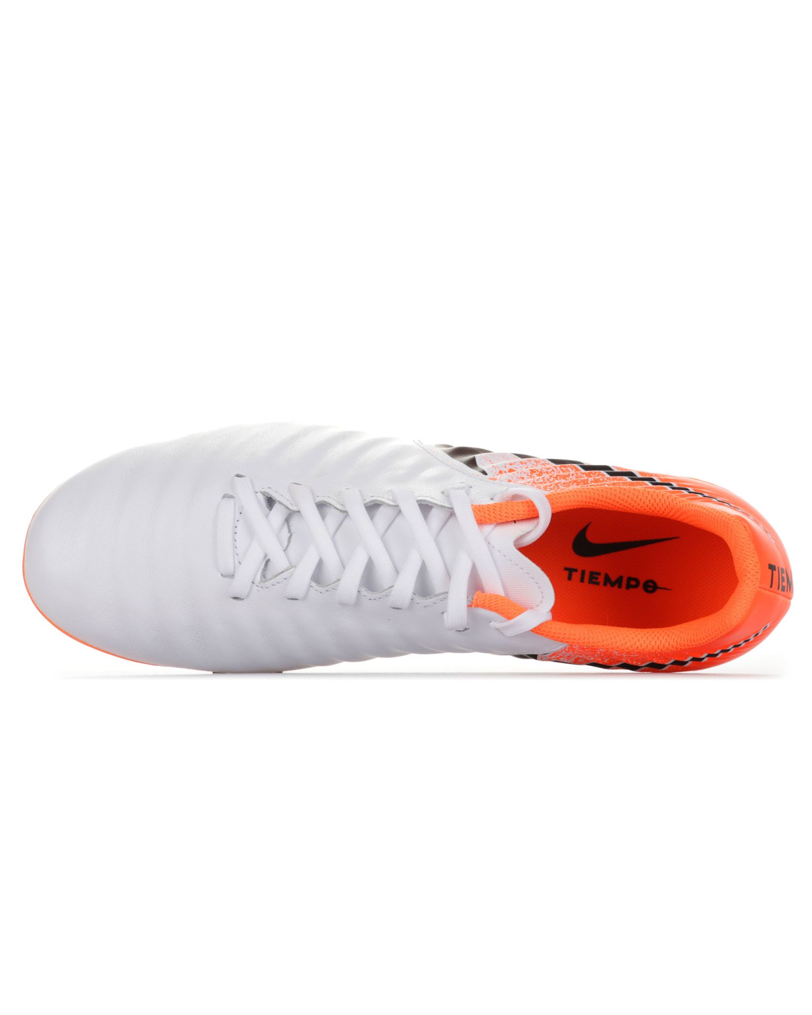 Botas de fútbol de la línea Tiempo Legend VII Academy FG Naranja Blanco - Fútbol Factory