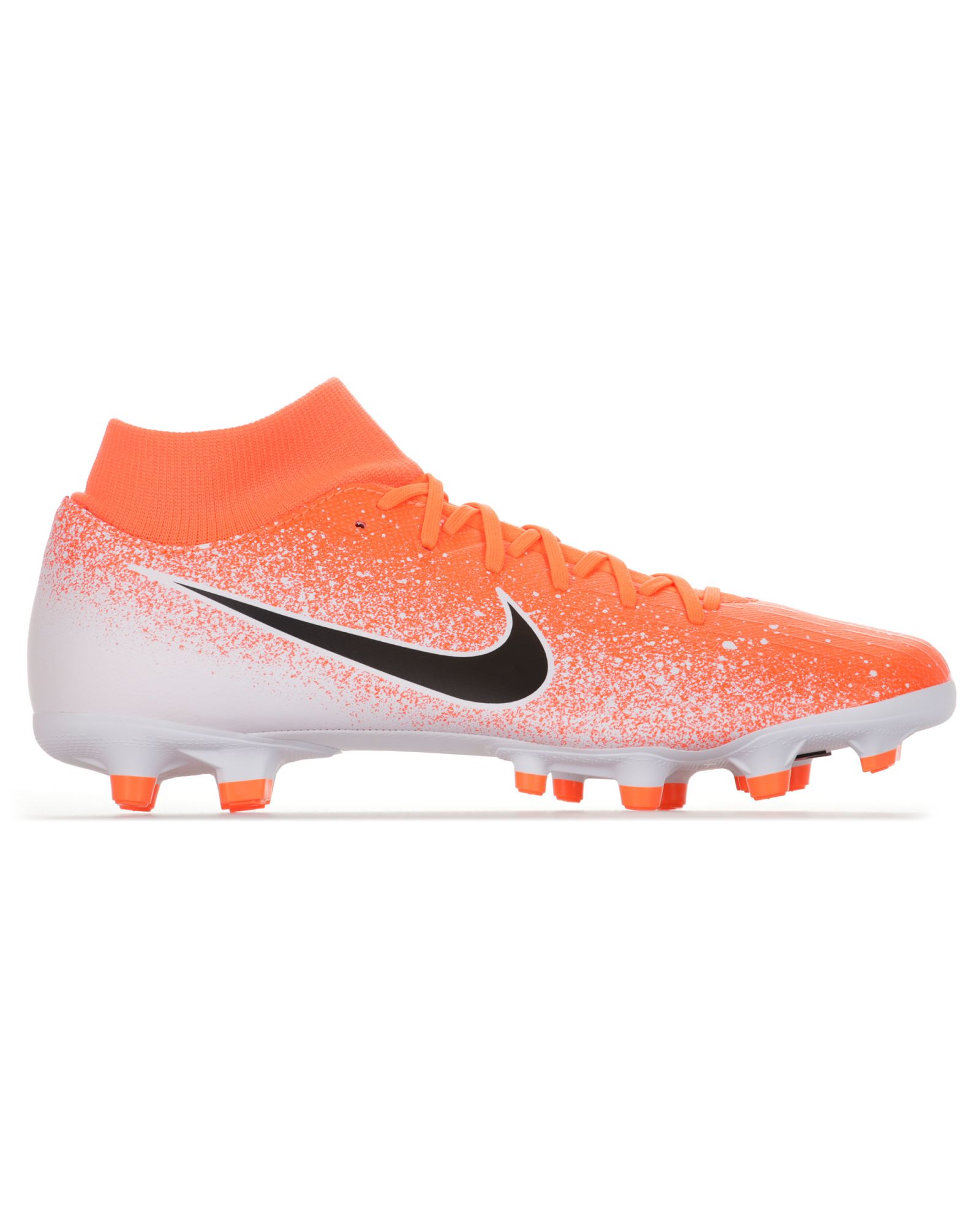 Botas de Fútbol Mercurial Superfly Academy MG Naranja Blanco