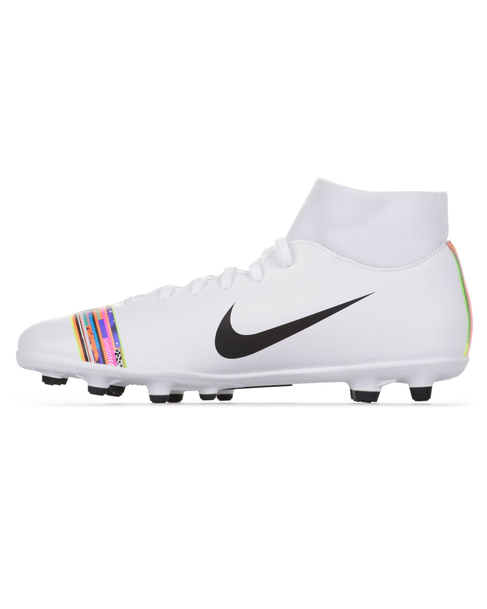 Botas de Fútbol Mercurial Superfly VI Club MG LVL UP Blanco - Fútbol Factory