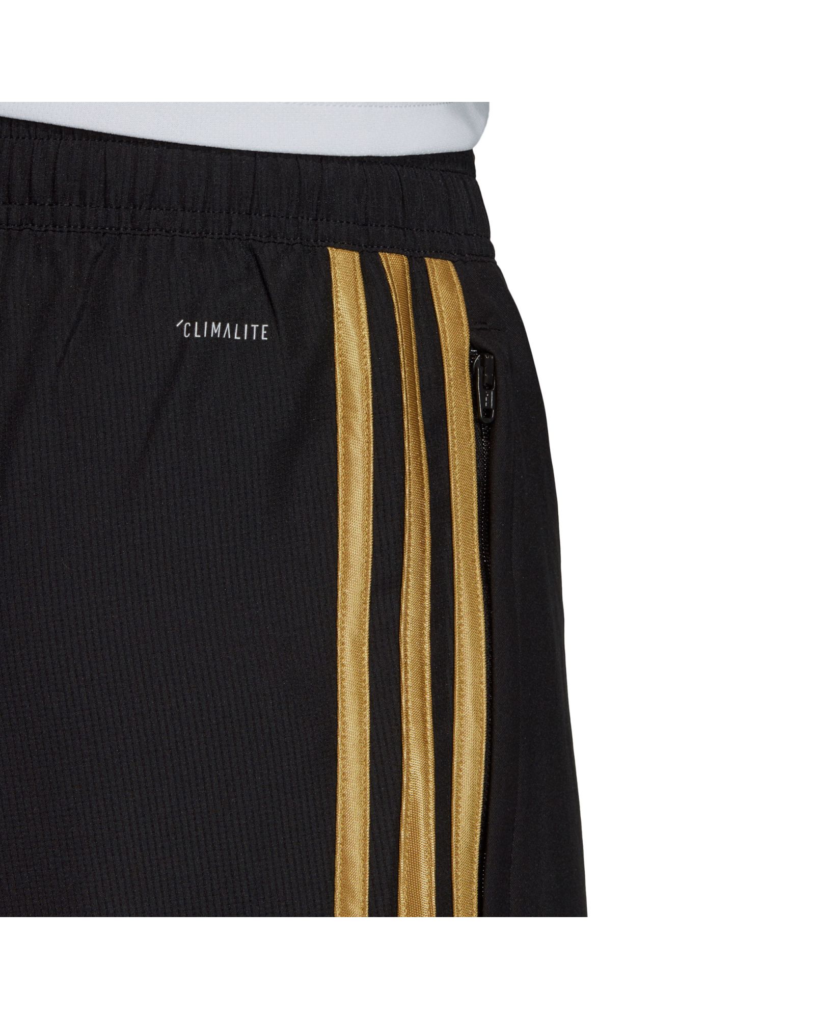 Pantalón Corto de Paseo Real Madrid 2019/2020 Negro Dorado - Fútbol Factory