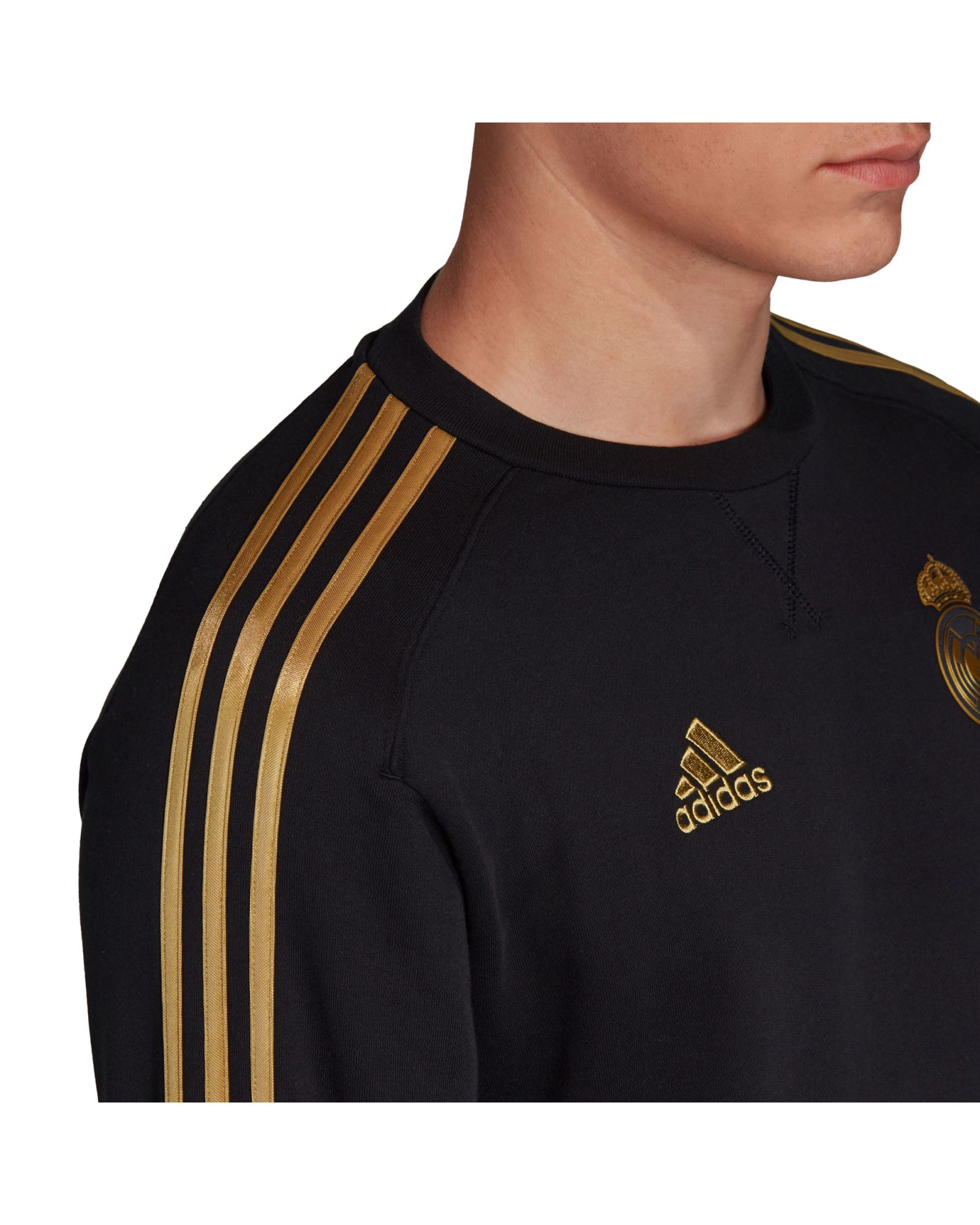 Sudadera de Paseo Real Madrid 2019/2020 Negro Dorado - Fútbol Factory