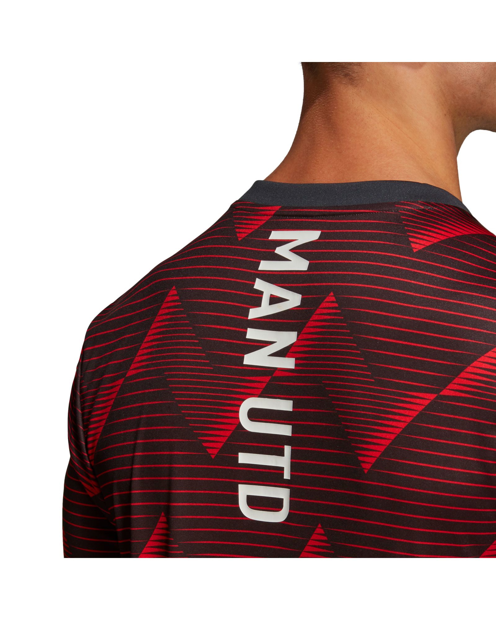 Camiseta Pre-Match Manchester United 2019/2020 Rojo Negro - Fútbol Factory