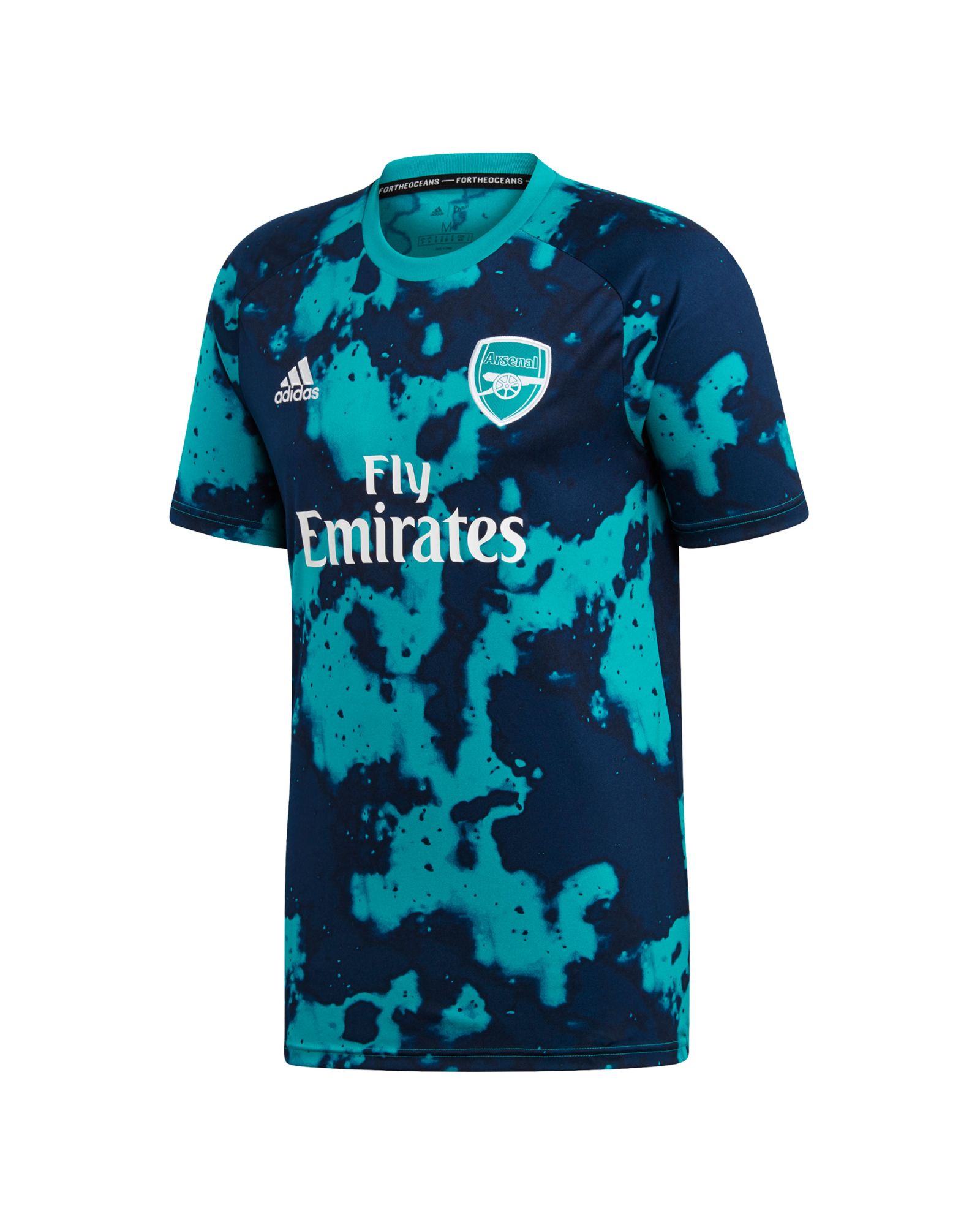 Camiseta Pre-Match Arsenal FC 2019/2020 Parley Verde Negro - Fútbol Factory