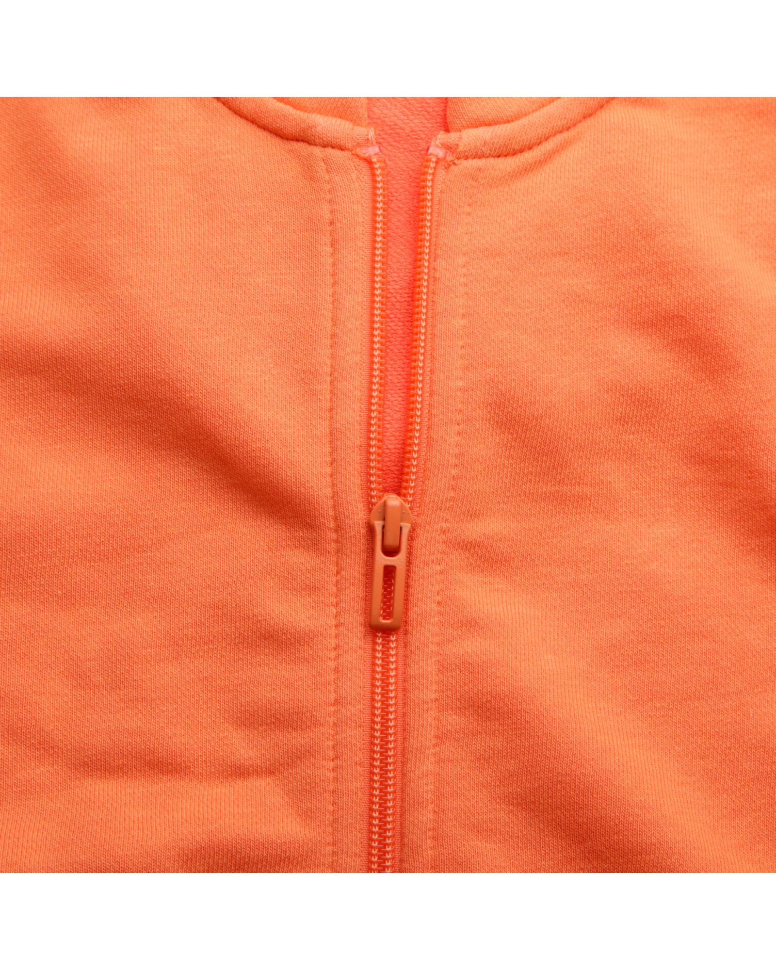 Chaqueta Essentials Tres Bandas Junior Naranja Blanco - Fútbol Factory