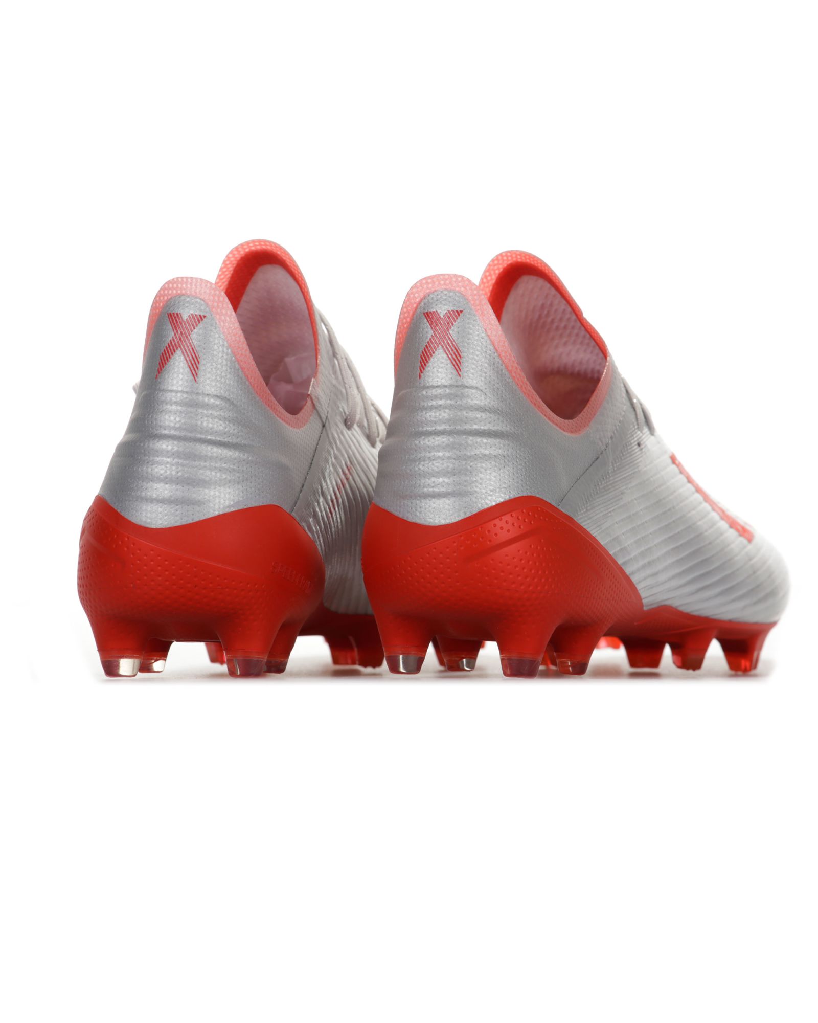 Botas de Fútbol X 19.1 FG Plata Rojo - Fútbol Factory