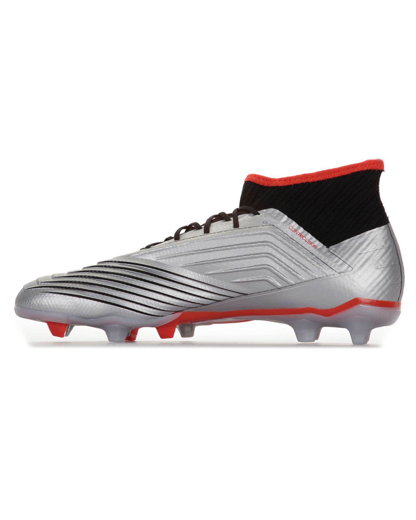 Botas de Fútbol Predator 19.2 FG Plata Negro - Fútbol Factory