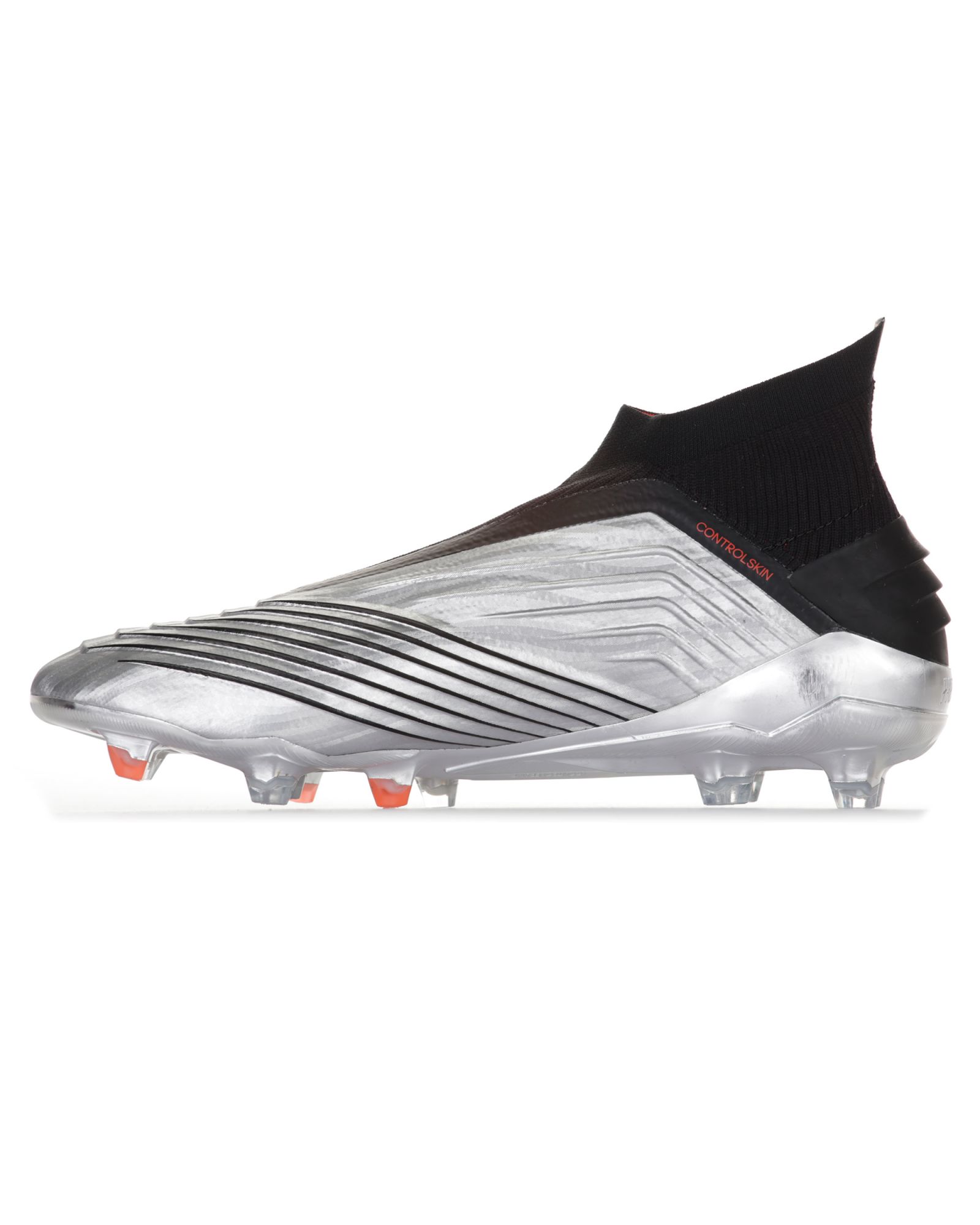 Botas de Fútbol Predator 19+ FG Plata Negro - Fútbol Factory