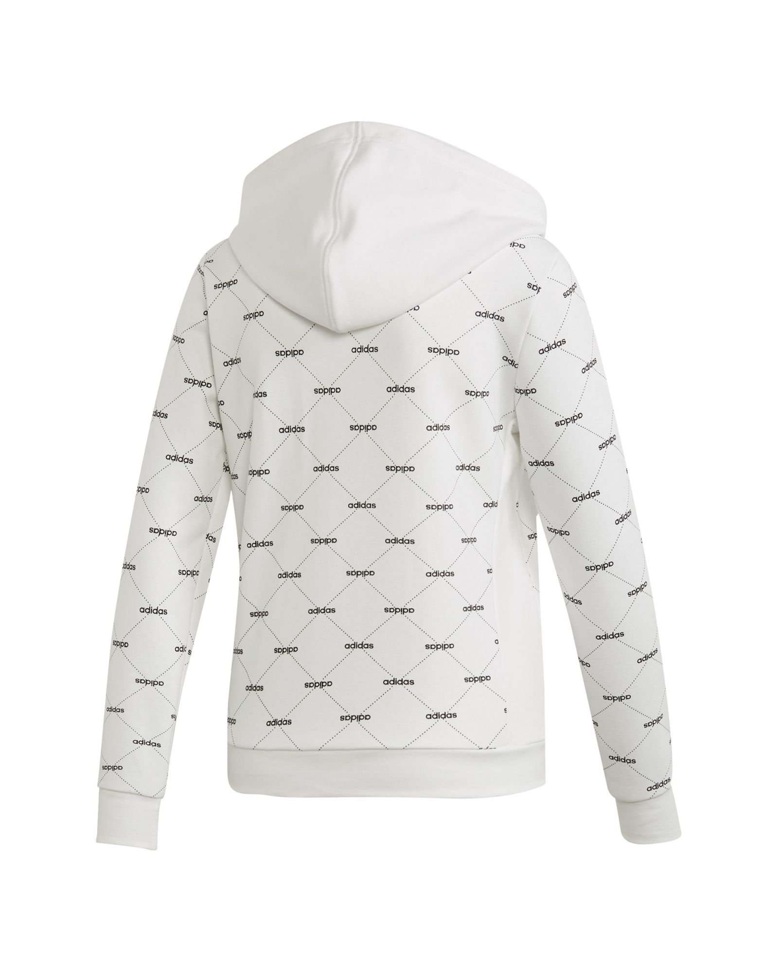 Sudadera Capucha de Paseo Linear Graphic Core Mujer Blanco - Fútbol Factory