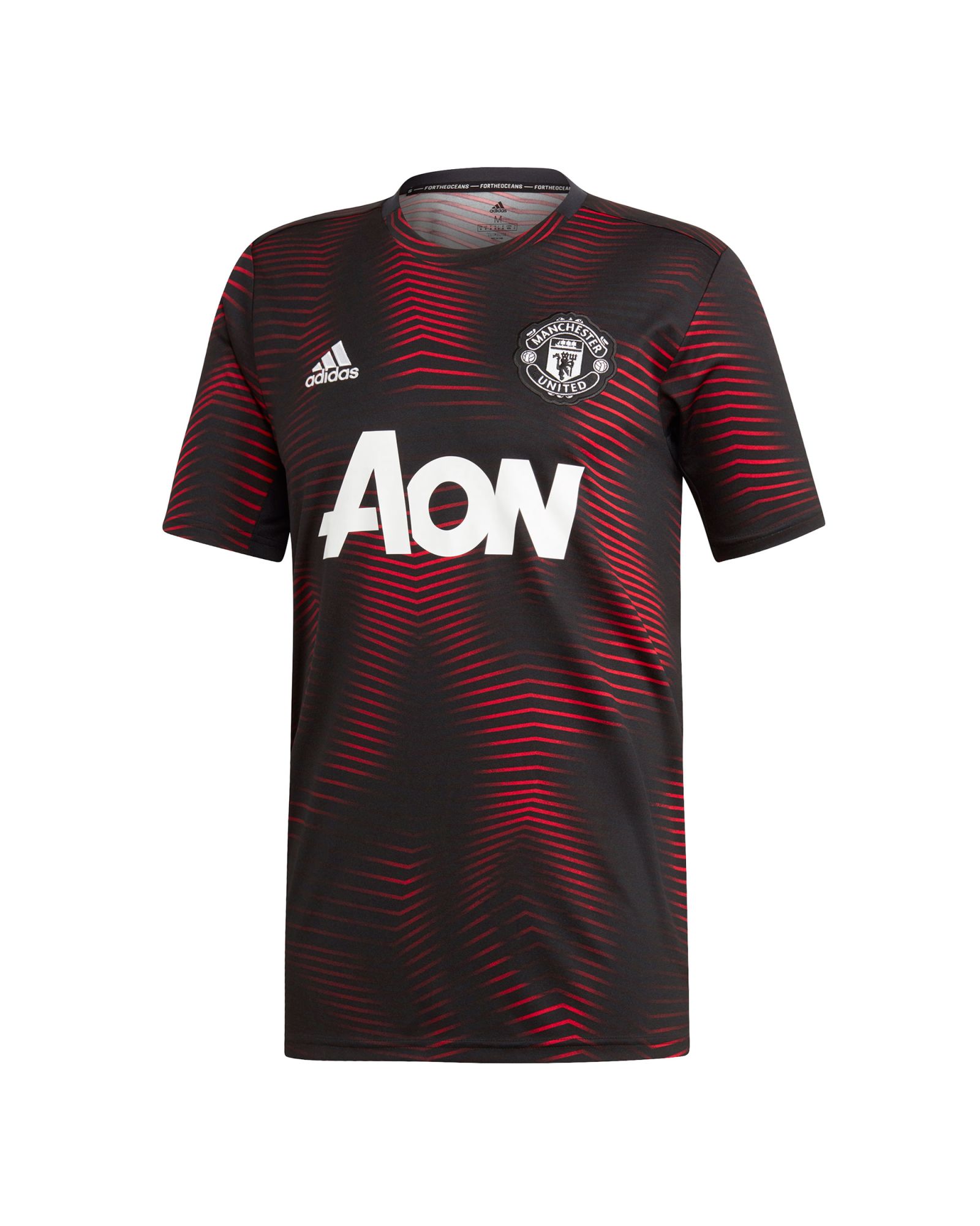 Camiseta Pre-Match Manchester United 2018/2019 Parley Negro - Fútbol Factory
