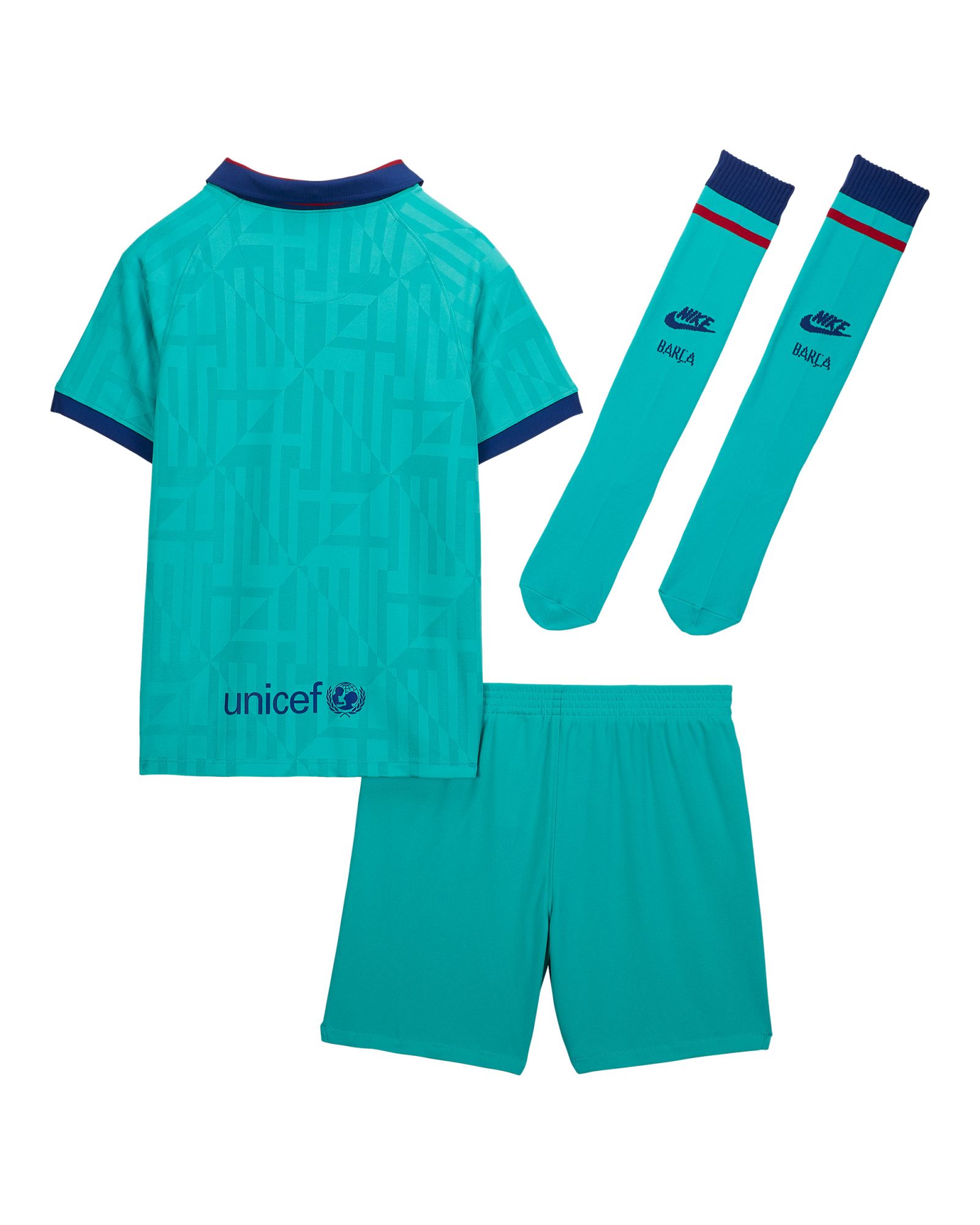 Conjunto 3ª FC Barcelona 2019/2020 Infantil Verde - Fútbol Factory