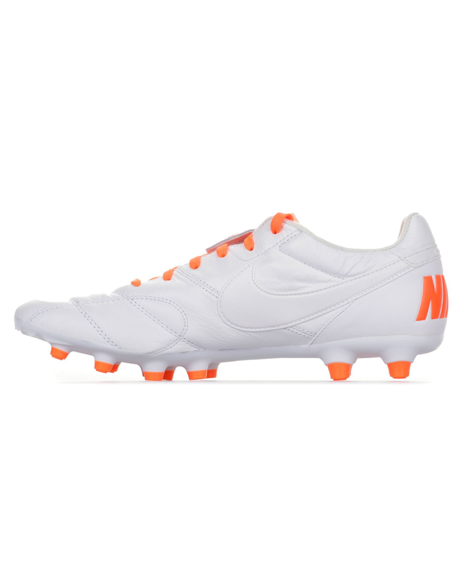 Botas de Fútbol Premier II FG Blanco Naranja - Fútbol Factory