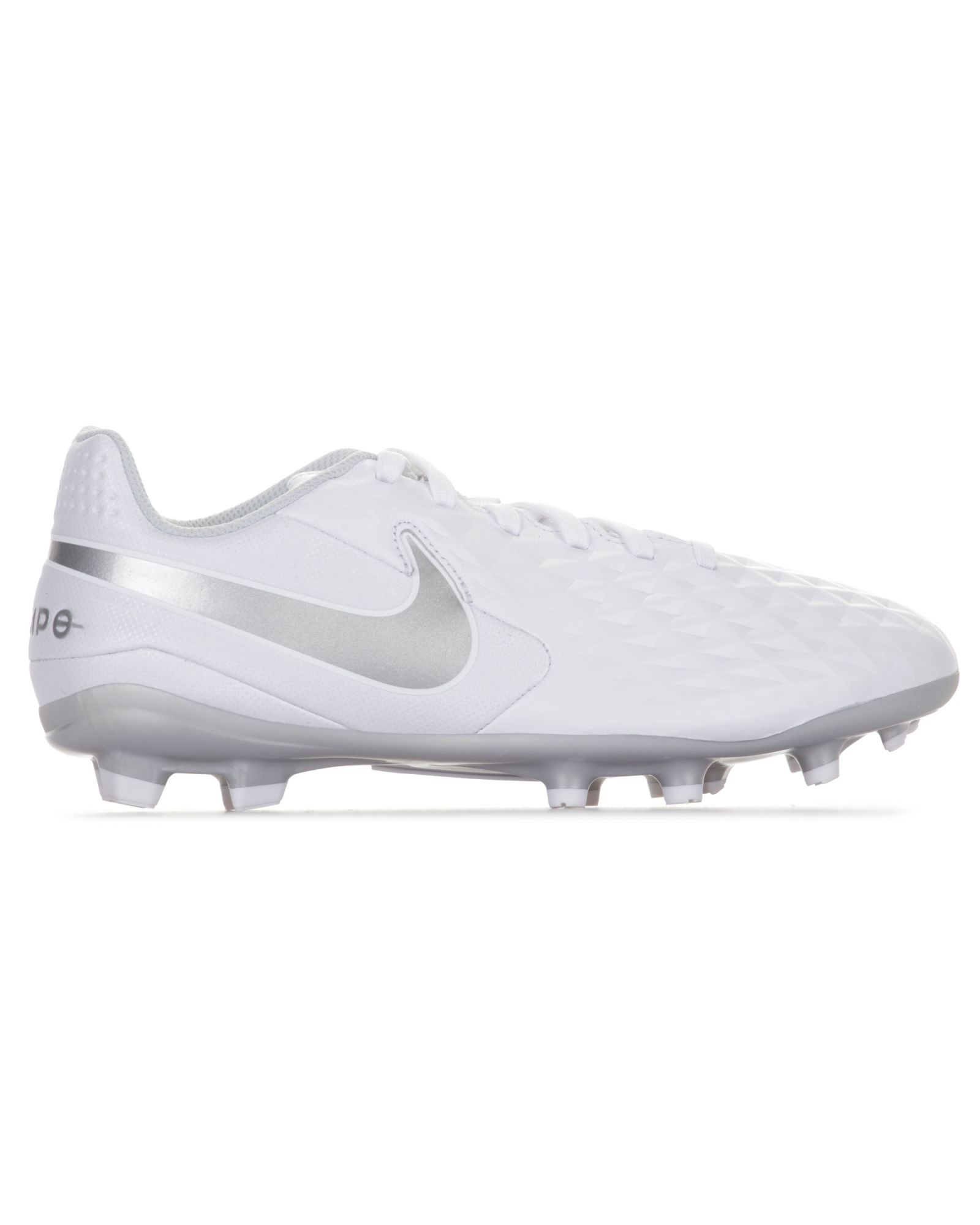 Botas de Fútbol Tiempo Legend 8 Academy MG/FG Junior Blanco Plata - Fútbol Factory