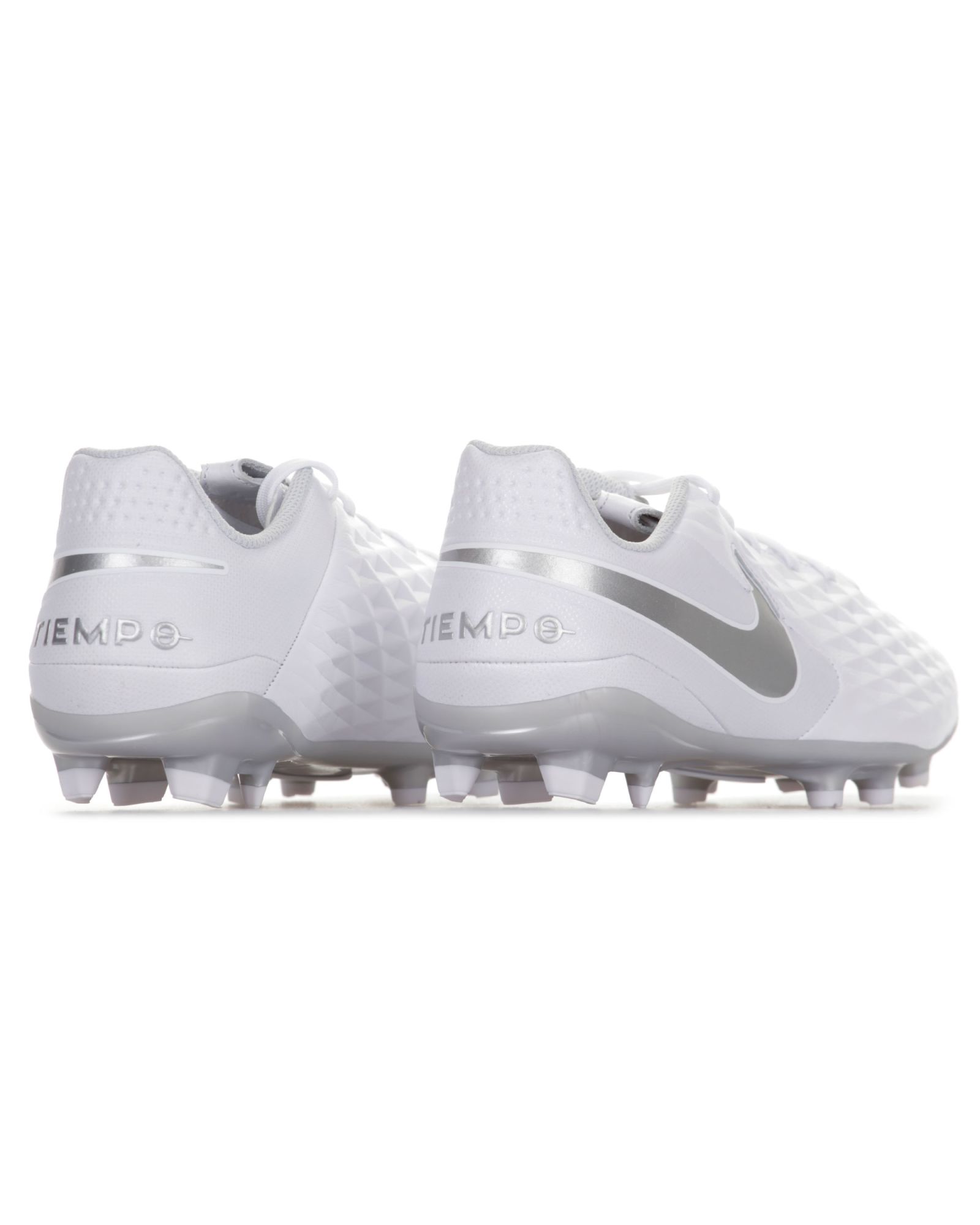 Botas de Fútbol Tiempo Legend 8 Academy MG/FG Junior Blanco Plata - Fútbol Factory