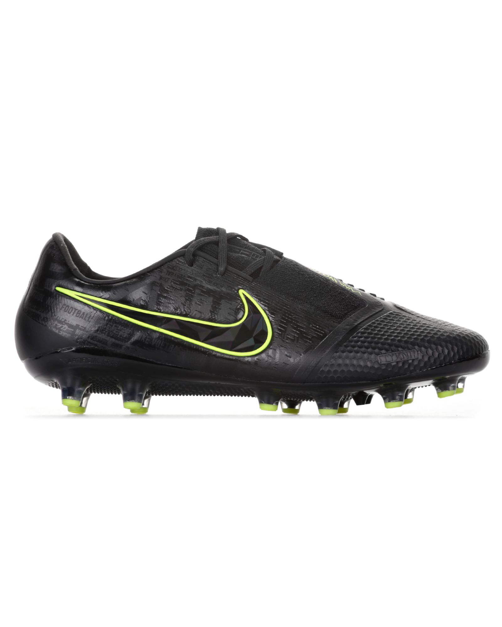 Denso yeso Inconsciente Botas de fútbol Phantom Venom Elite AG-PRO Negro Fluor