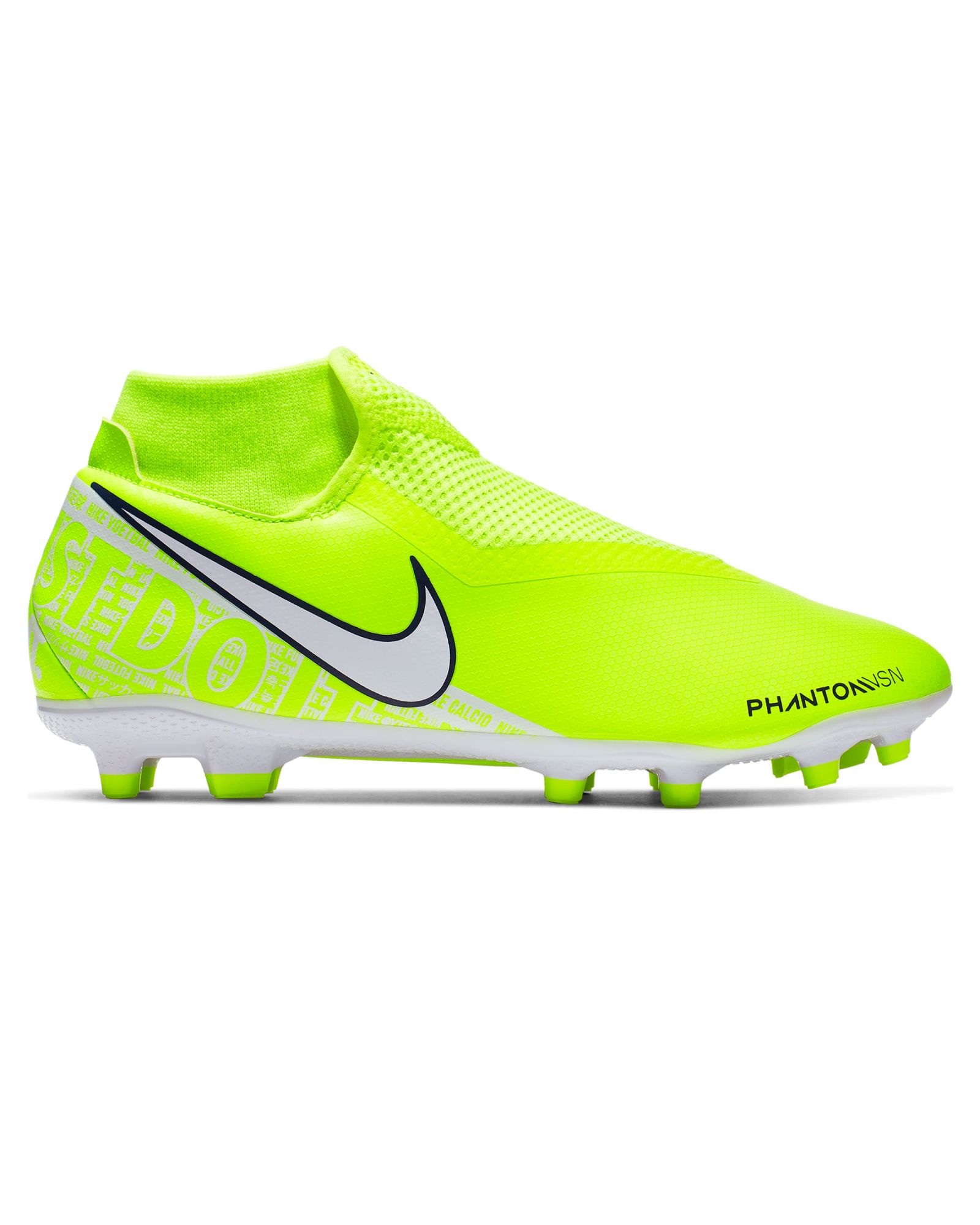 clase contenido Escritor Botas de Fútbol Phantom Vision Academy DF FG/MG Amarillo Fluor