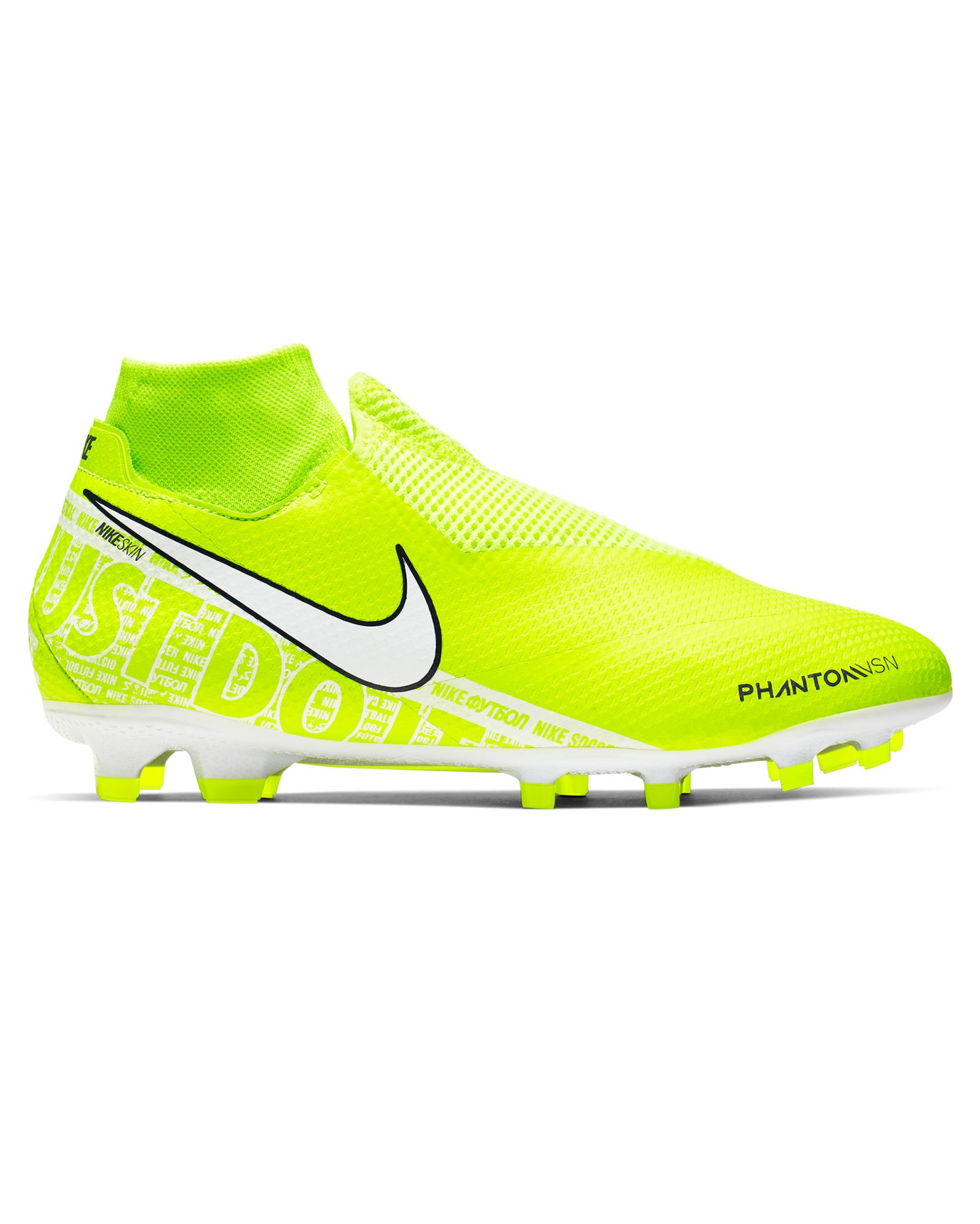 Botas de Fútbol Phantom Vision Pro DF FG Amarillo Fluor - Fútbol Factory