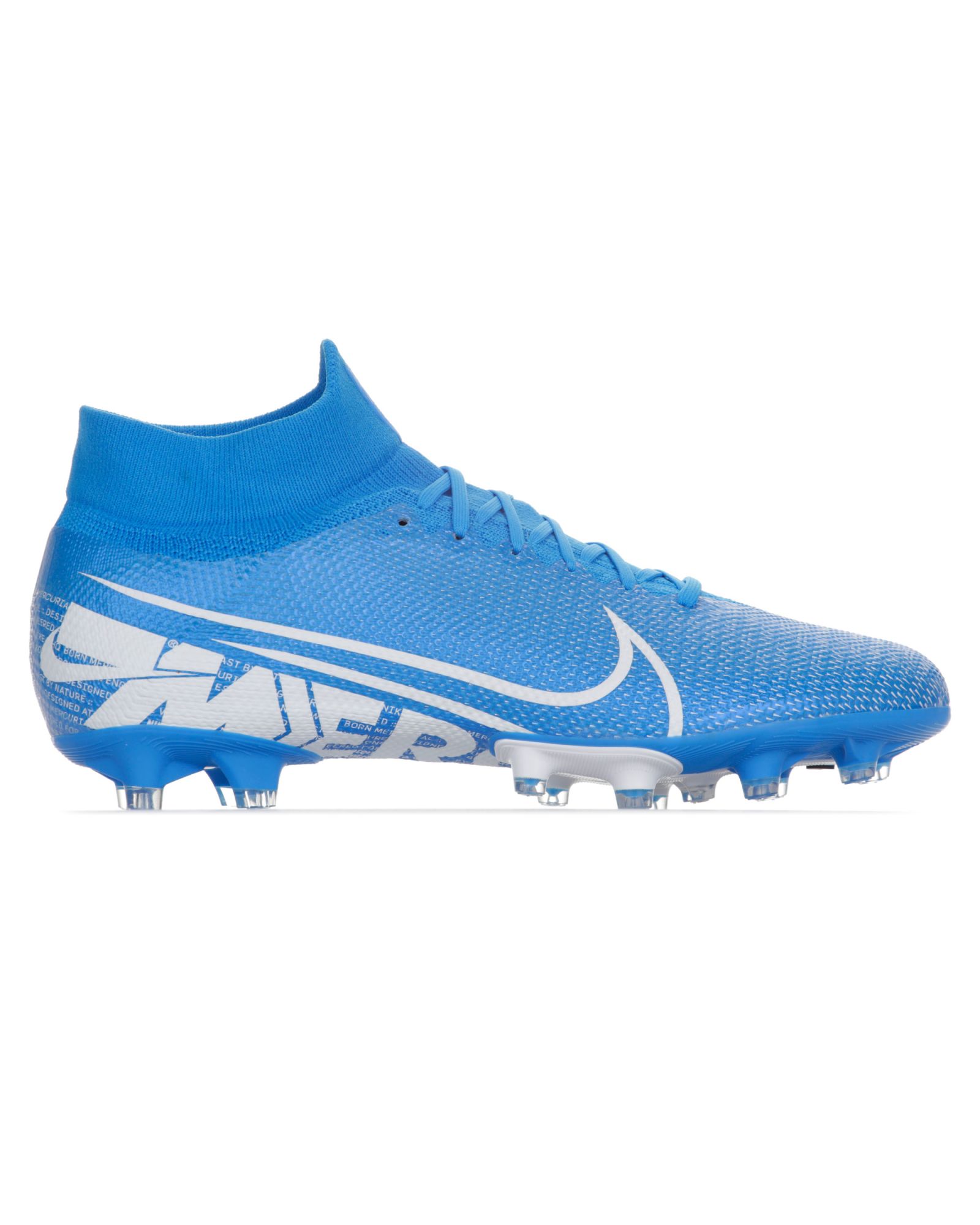 Botas de Fútbol Mercurial Superfly 7 Pro AG-Pro Azul Blanco - Fútbol Factory