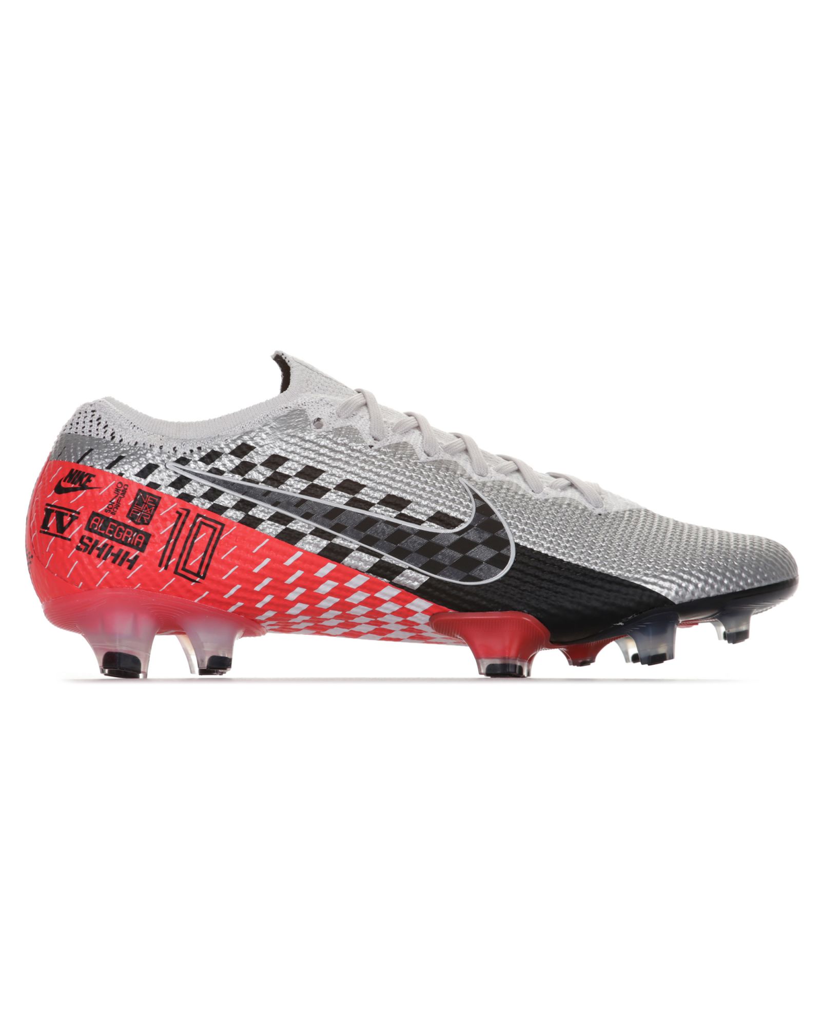 Botas de fútbol Mercurial Vapor 13 Elite NJR FG Plata Rojo - Fútbol Factory