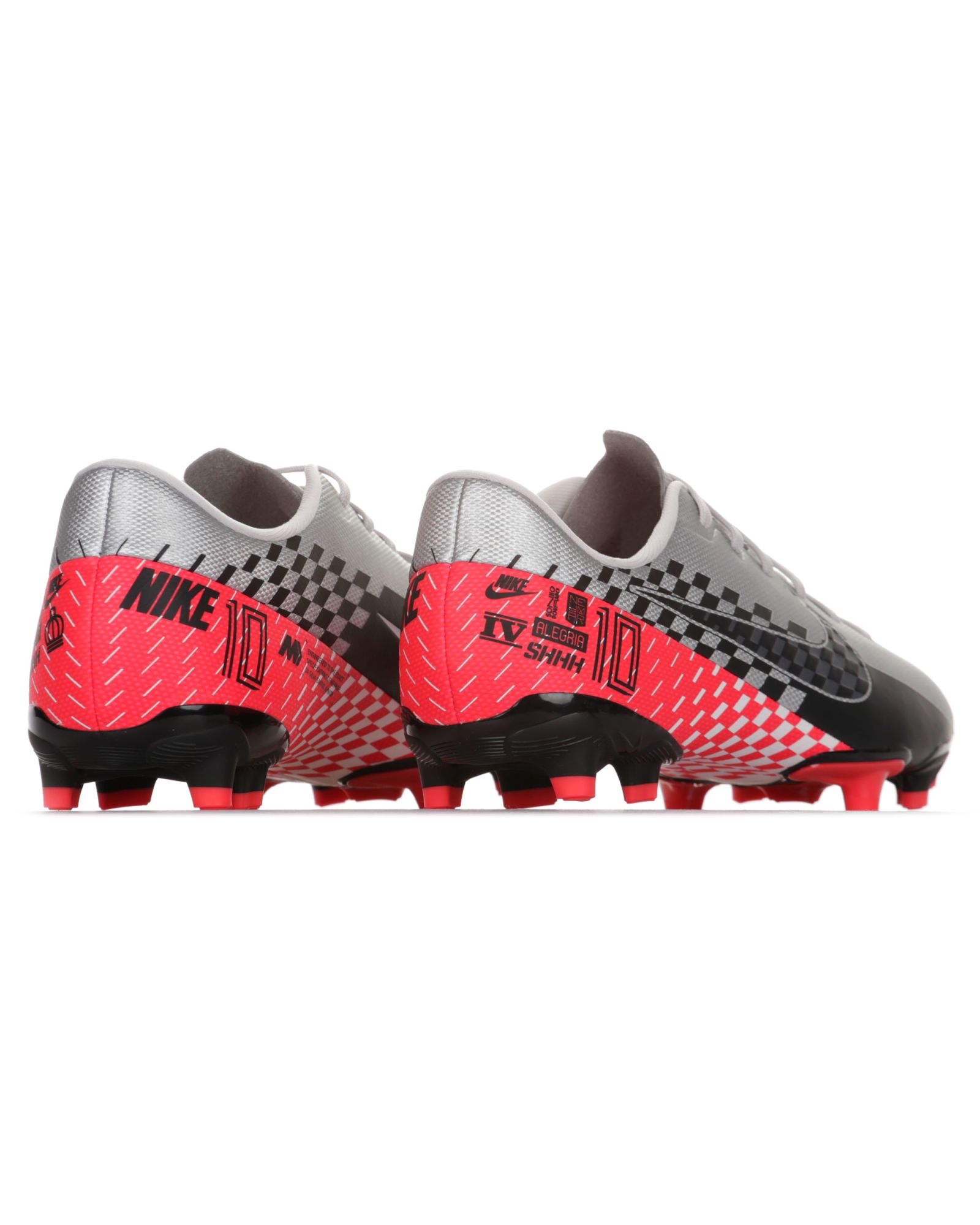 Botas de Fútbol Mercurial Vapor 13 Academy NJR FG/MG Junior Plata Rojo - Fútbol Factory