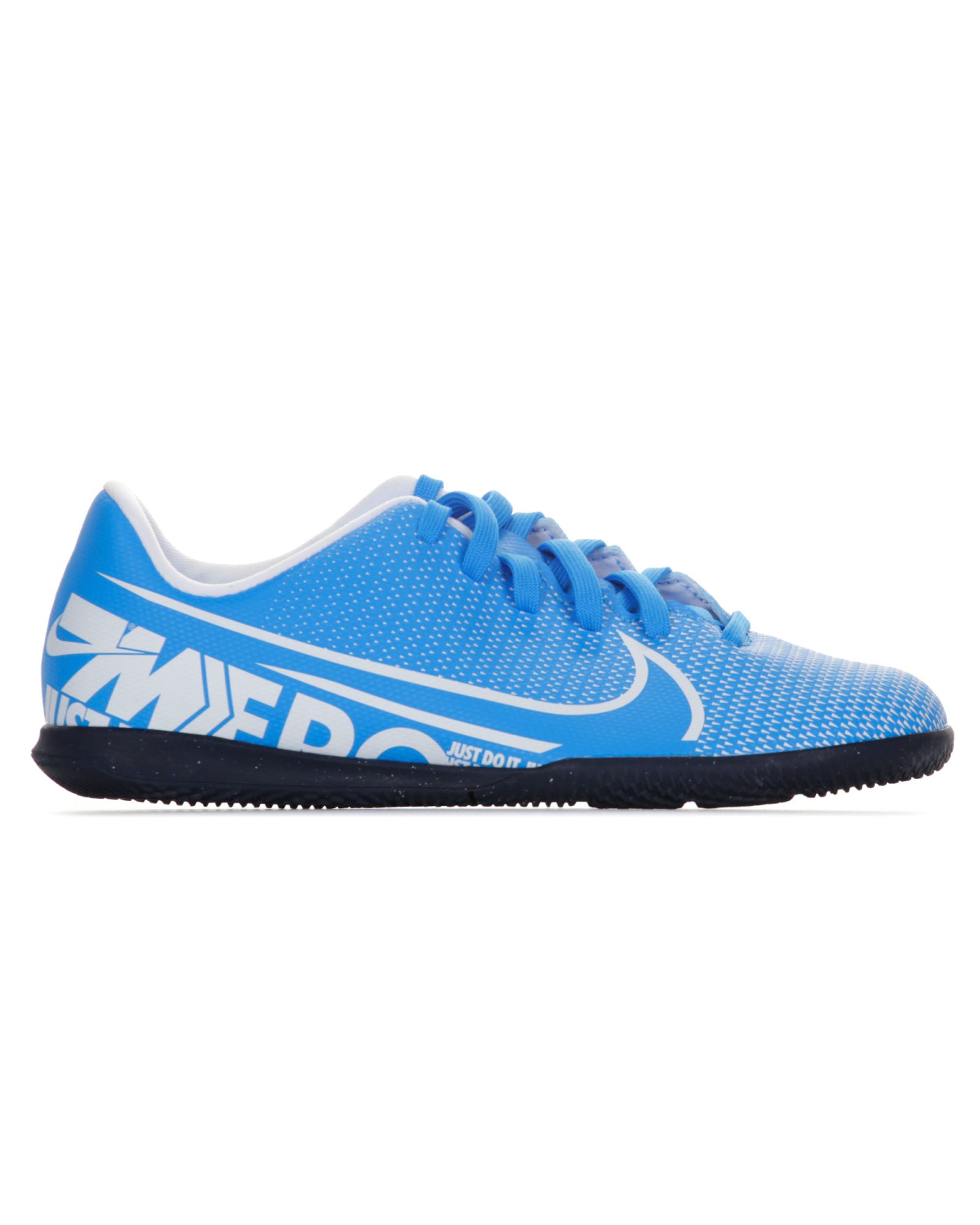 Zapatillas de Fútbol Sala Mercurial VaporX 13 Club IC Junior Azul Blanco - Fútbol Factory