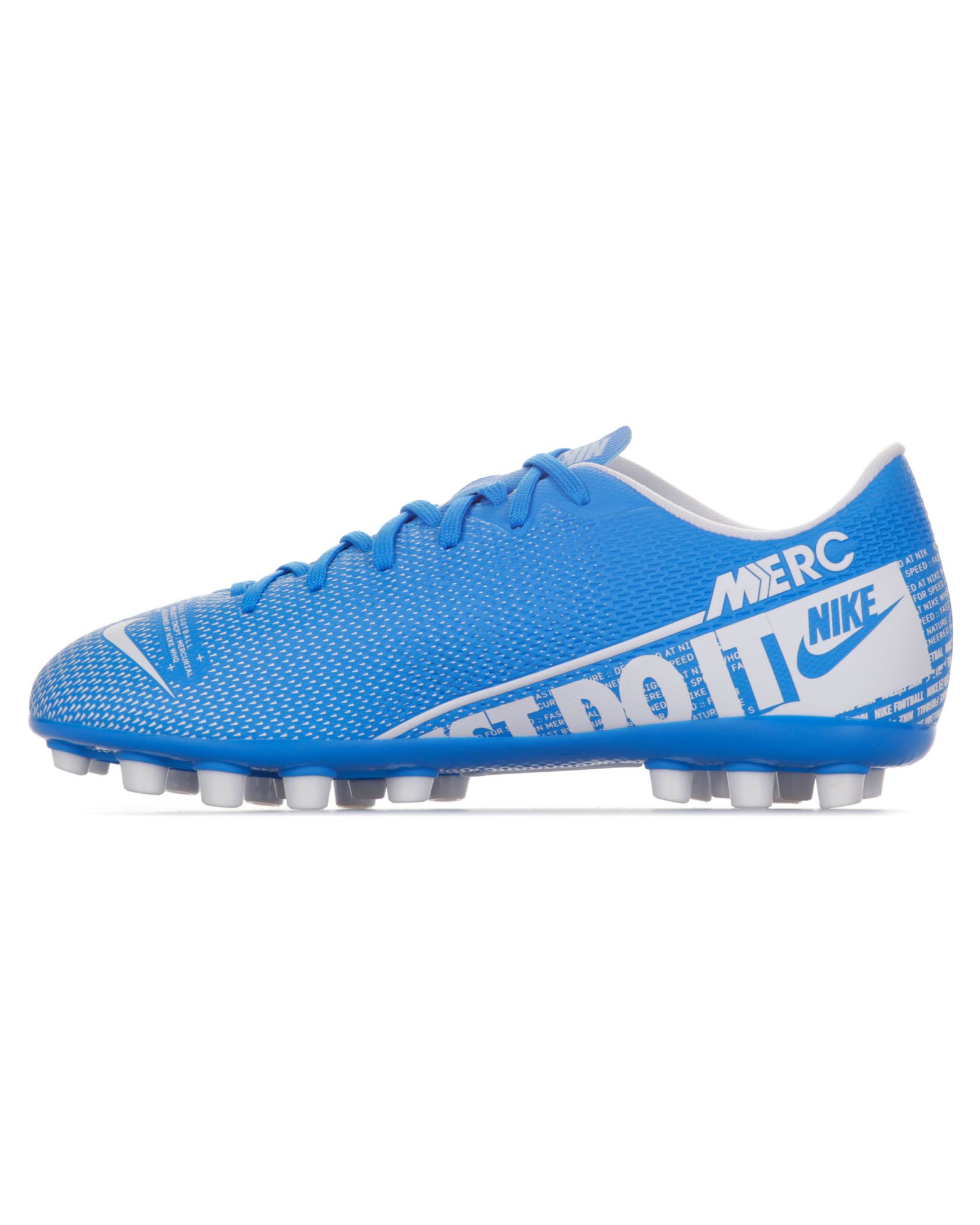 Botas de Fútbol Mercurial Vapor 13 Academy AG Junior Azul Blanco - Fútbol Factory