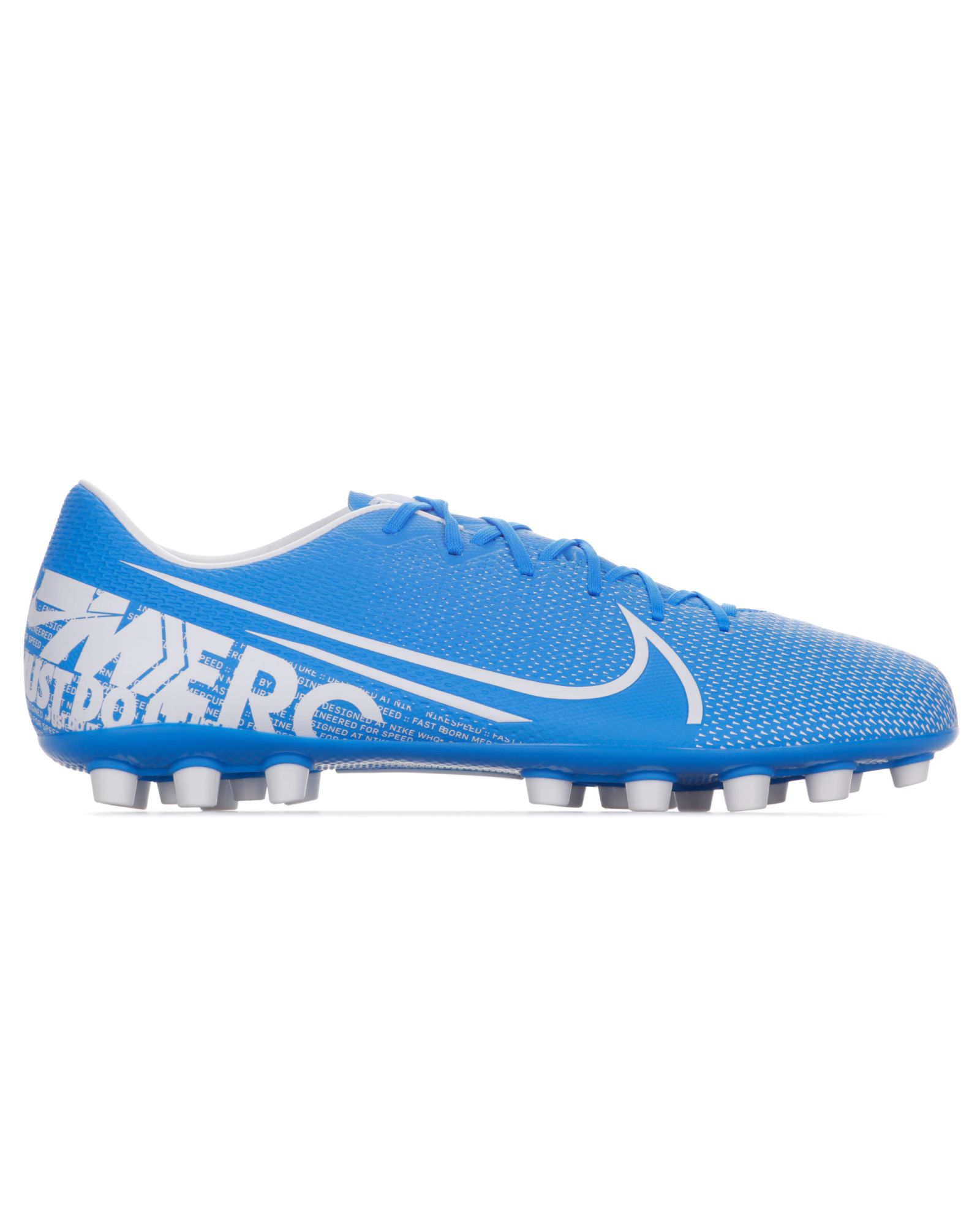 Tomar un riesgo Prevalecer Juntar Botas de Fútbol Mercurial Vapor 13 Academy AG Azul Blanco