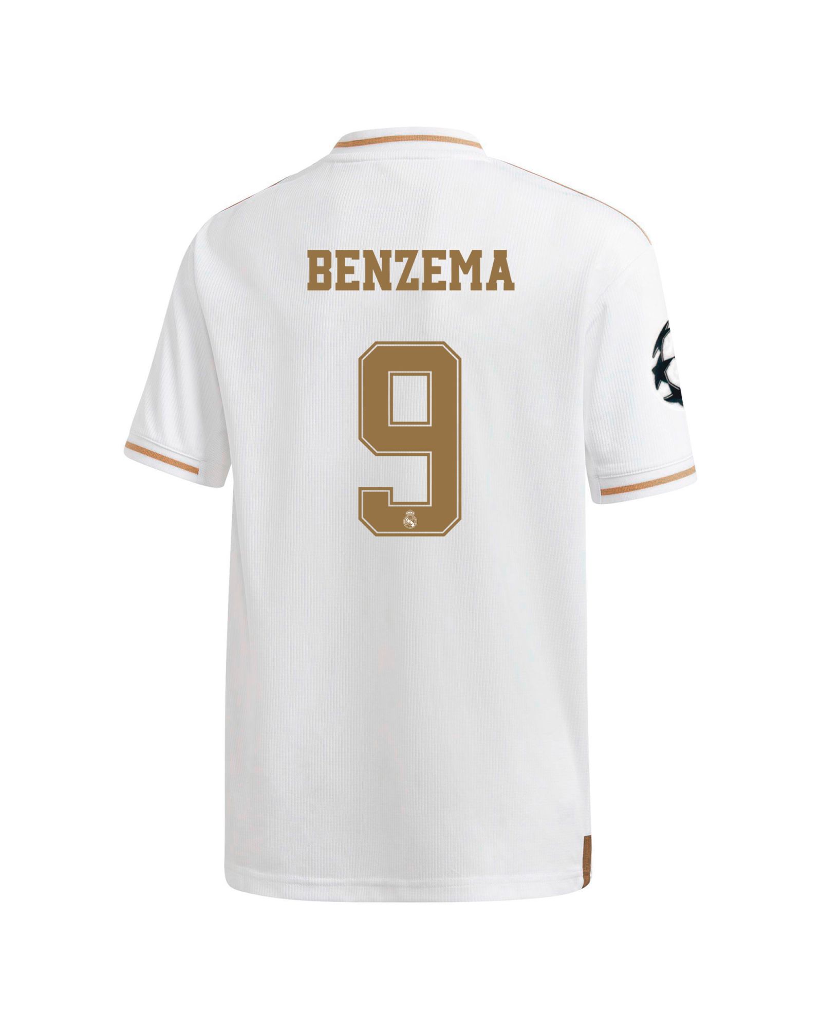 Camiseta 1ª Real Madrid 2019/2020 UCL Junior Benzema - Fútbol Factory