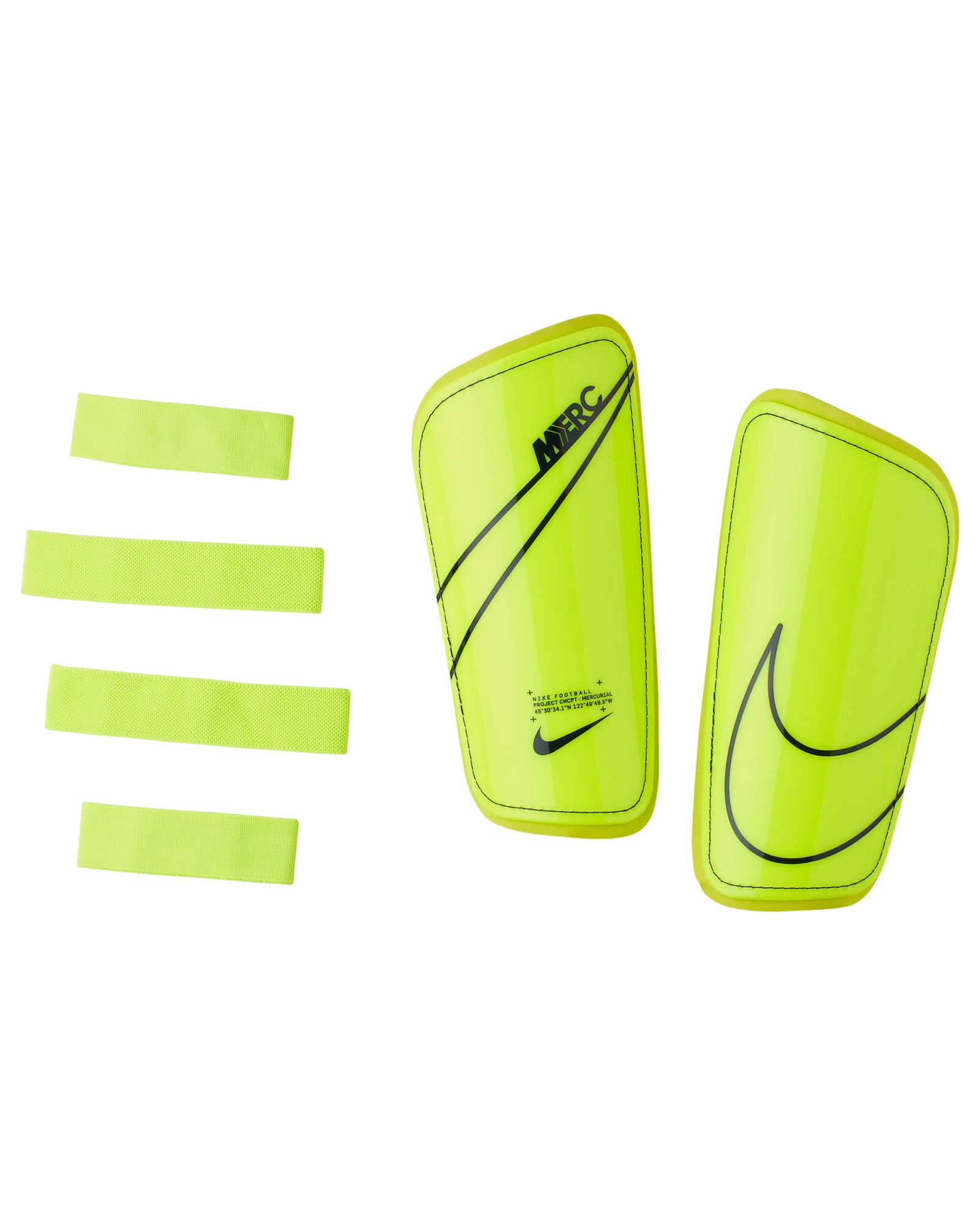 Espinilleras Mercurial Hard Shield Amarillo Fluor - Fútbol Factory