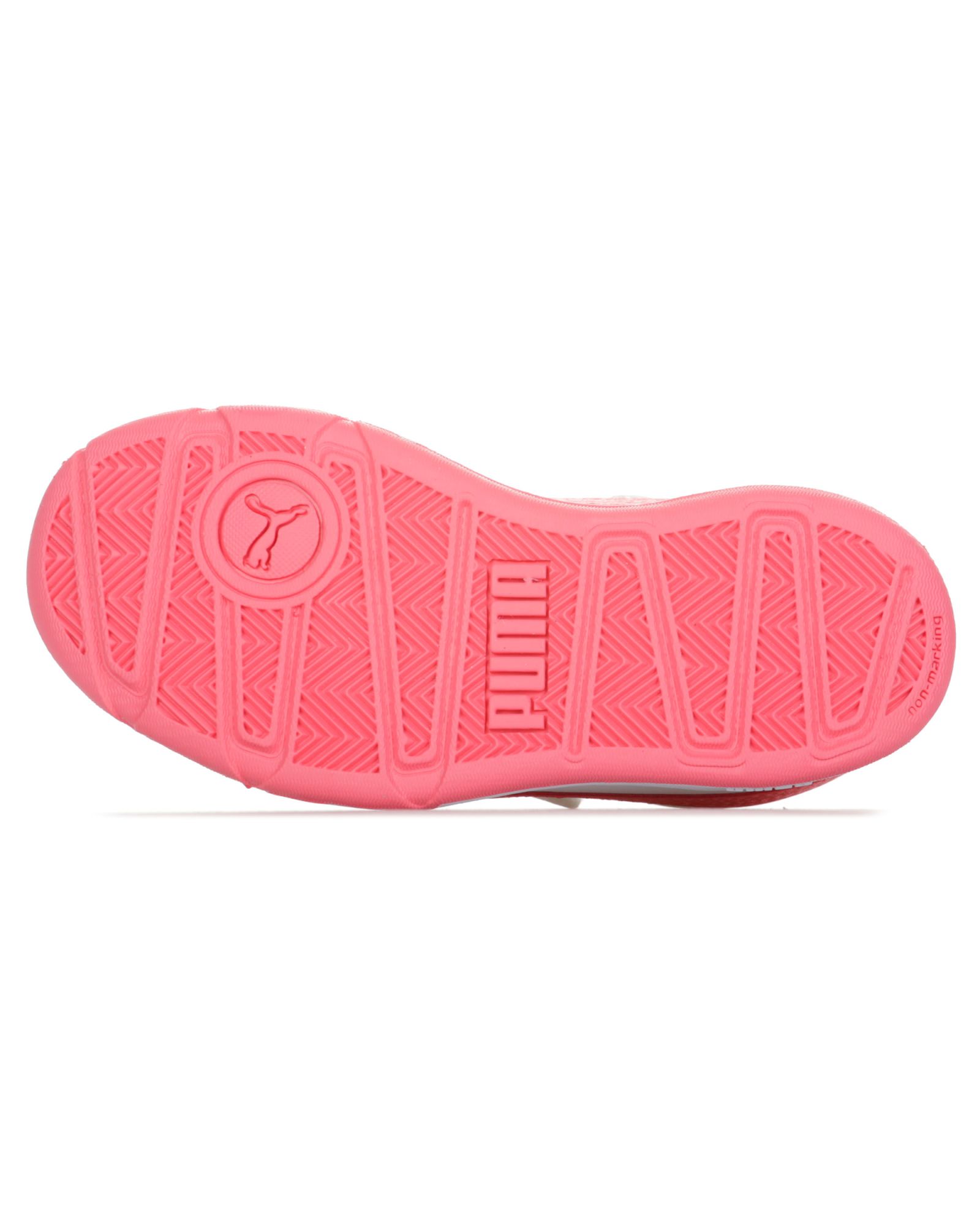 Zapatillas de Paseo Stepfleex 2 Run Velcro Junior Blanco Coral - Fútbol Factory