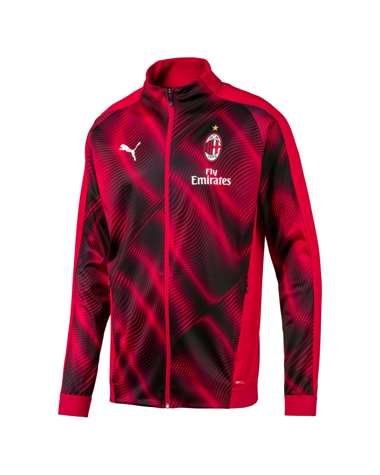 Chaqueta Pre-Match AC Milan 2019/2020 Stadium Rojo Negro - Fútbol Factory