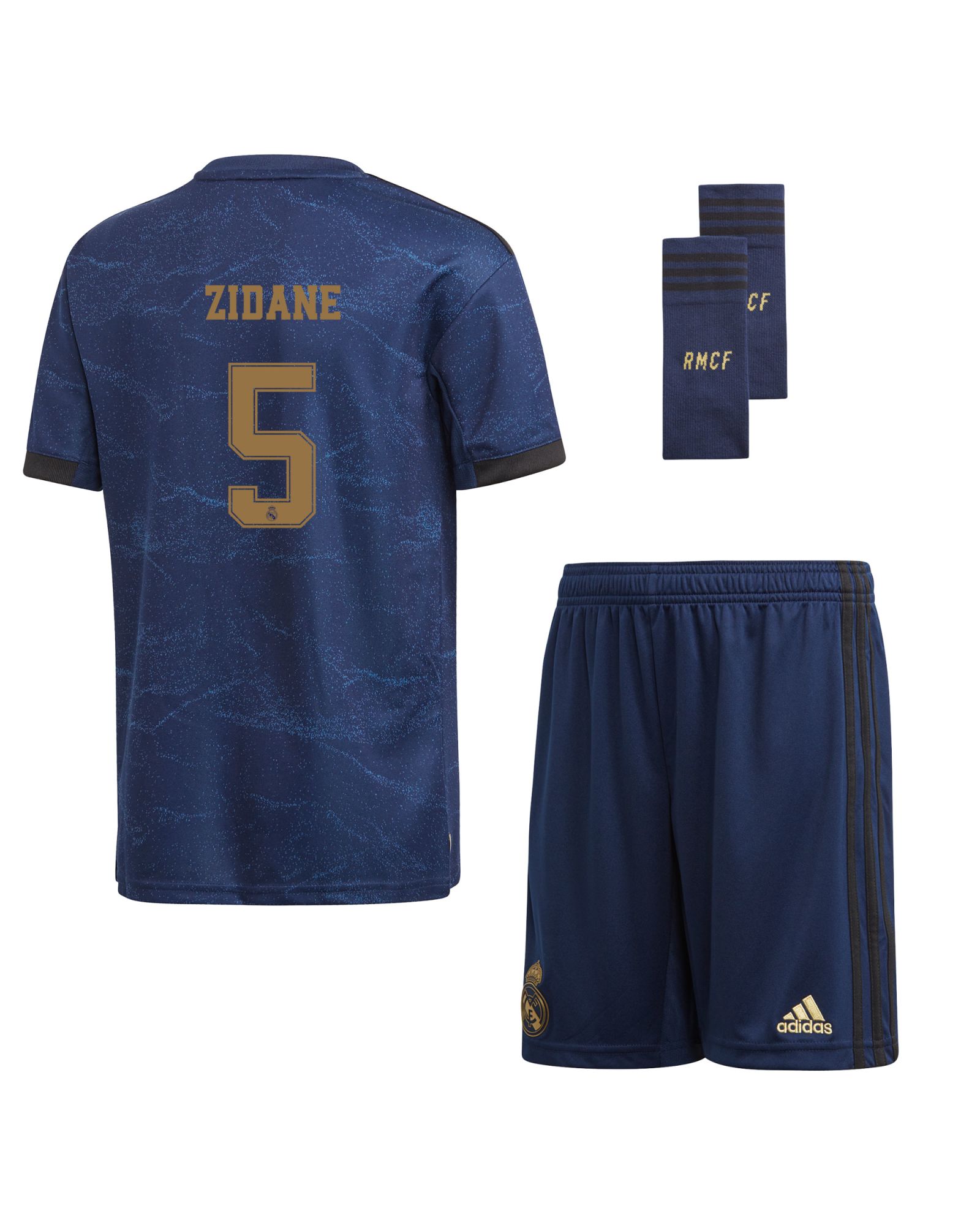 Conjunto 2ª Real Madrid 2019/2020 Junior Azul Zidane - Fútbol Factory