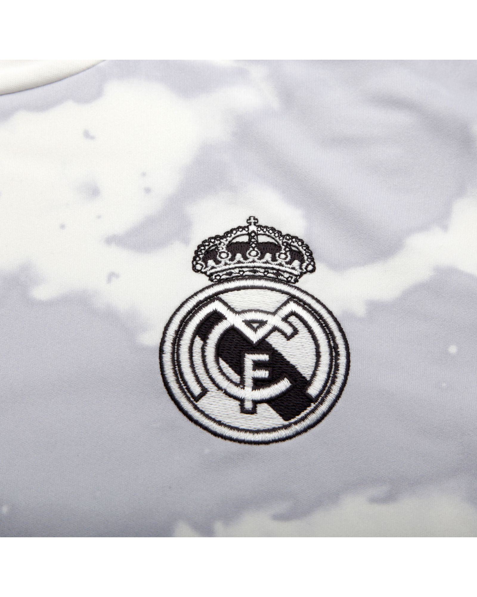 Sudadera Pre-Match Real Madrid 2019/2020 Warm Top Gris Camo - Fútbol Factory