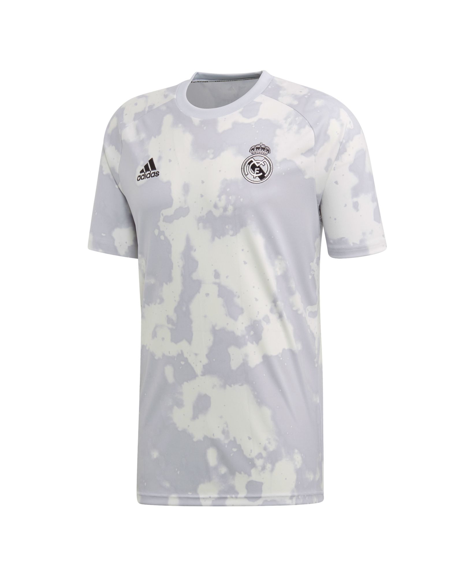 Camiseta Pre-Match Real Madrid 2019/2020 Parley Blanco Gris - Fútbol Factory