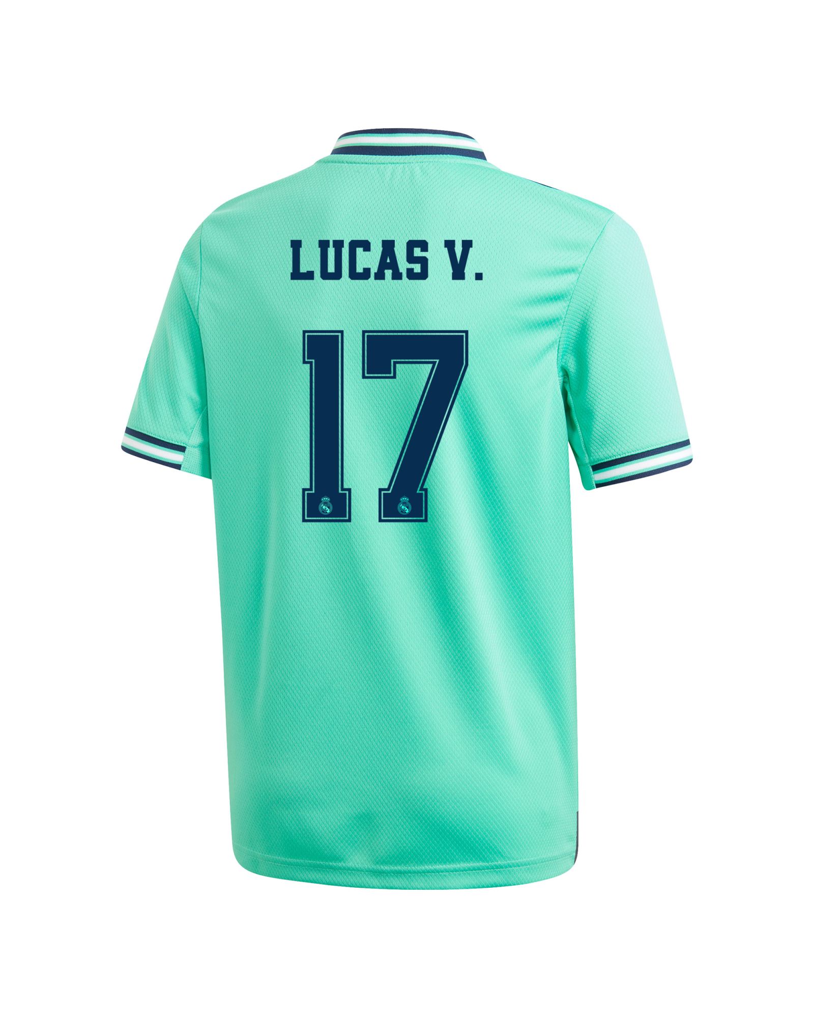 Camiseta 3ª Real Madrid 2019/2020 Junior Verde Lucas Vázquez - Fútbol Factory