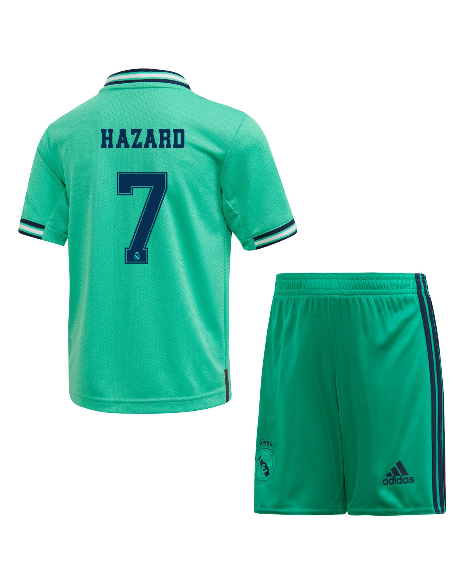 Conjunto 3ª Real Madrid 2019/2020 Infantil Verde Hazard - Fútbol Factory