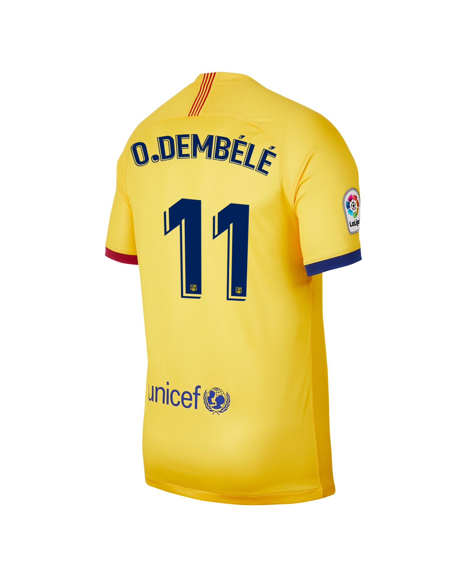 Camiseta 2ª FC Barcelona 2019/2020 Amarillo O. Dembélé - Fútbol Factory